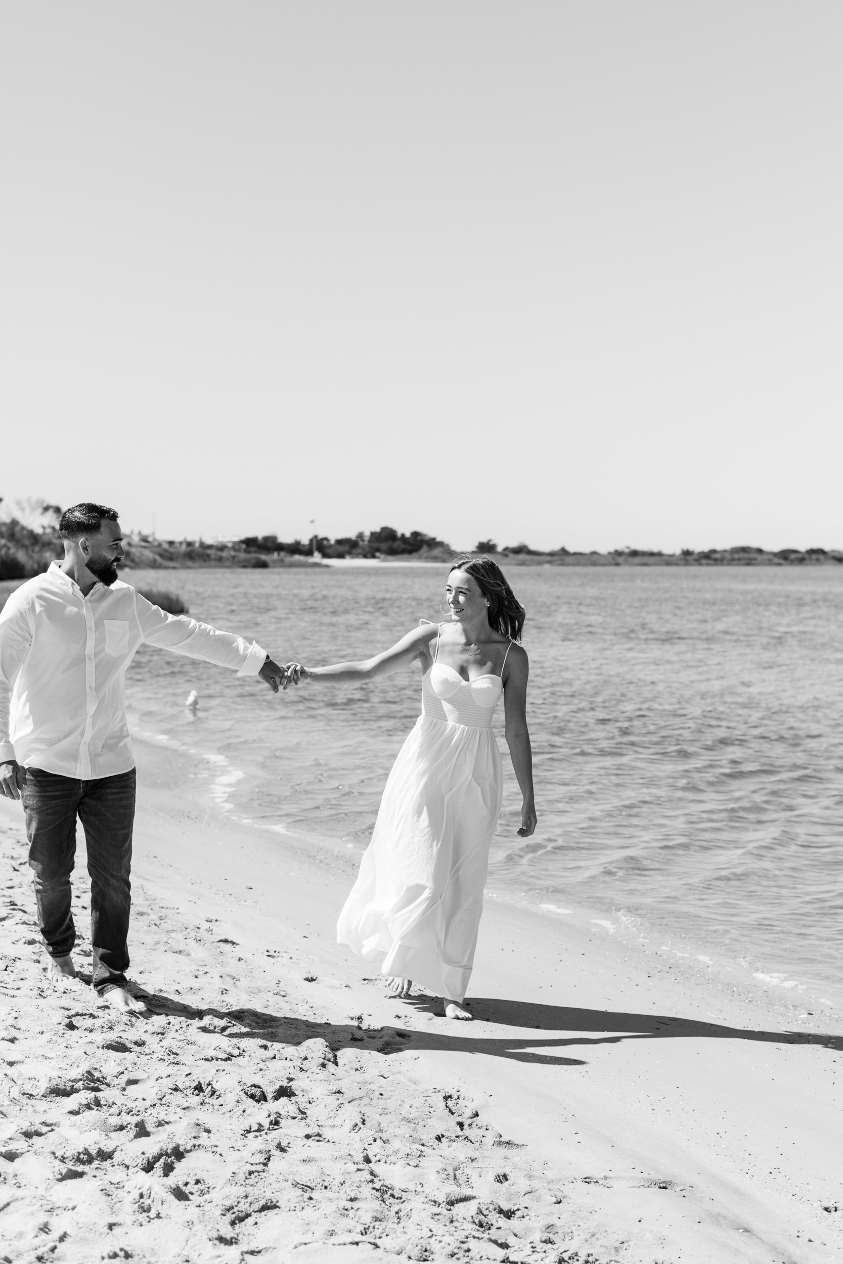 Hamptons Boat Engagement Session Photos