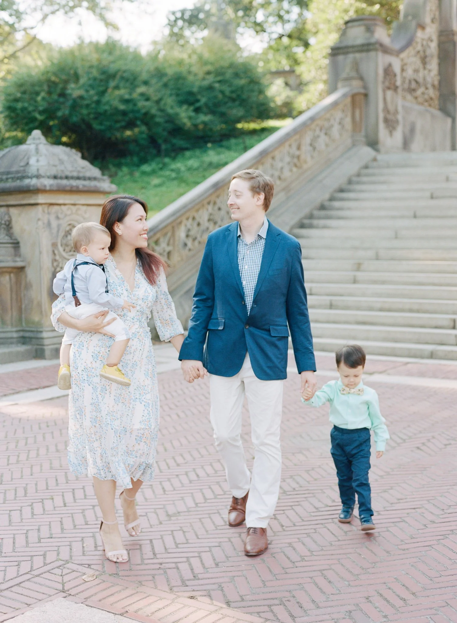 Fall Family Photos at Bethesda Terrace, NYC