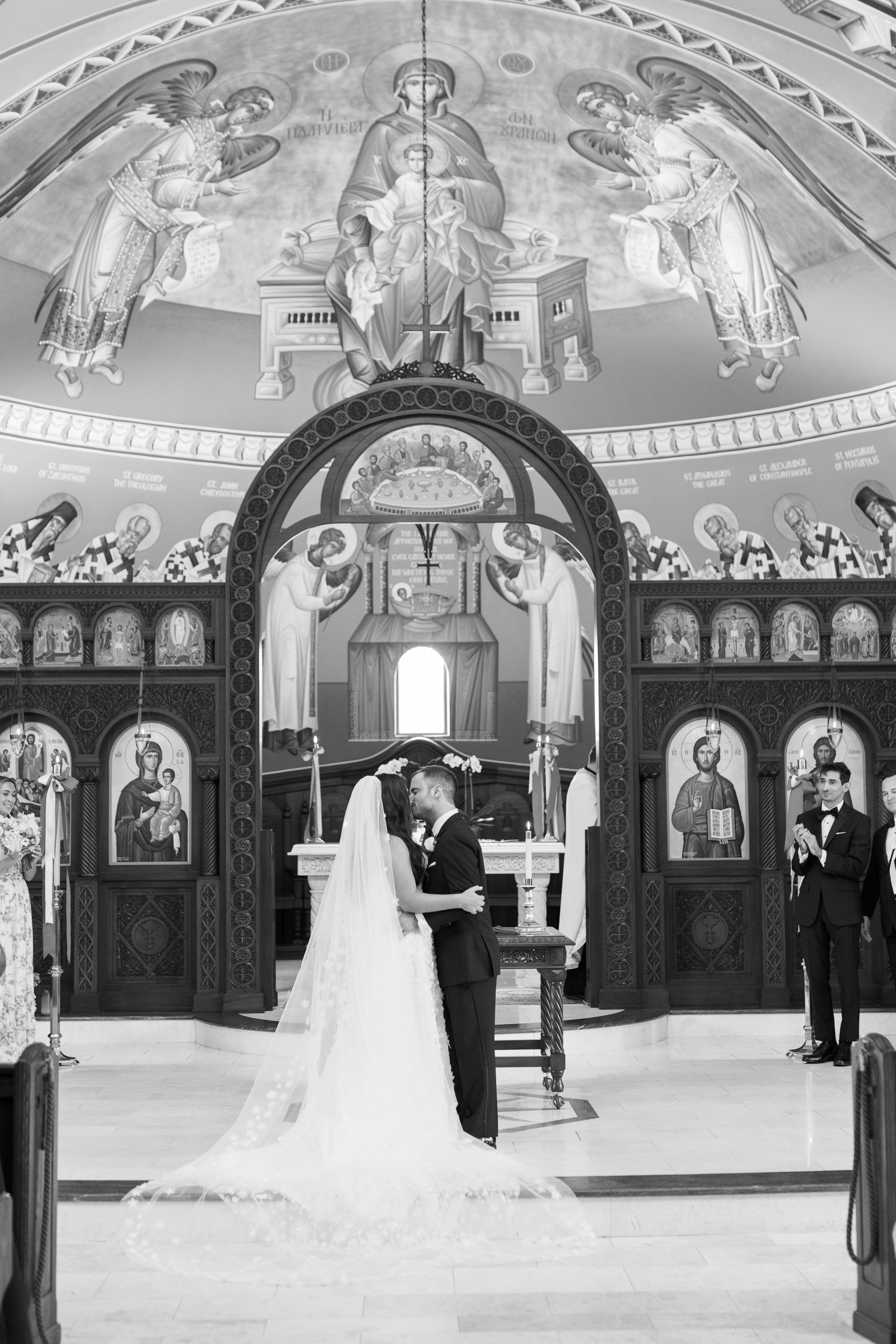 Dormition of the Virgin Mary Green Orthodox Wedding Ceremony in The Hamptons
