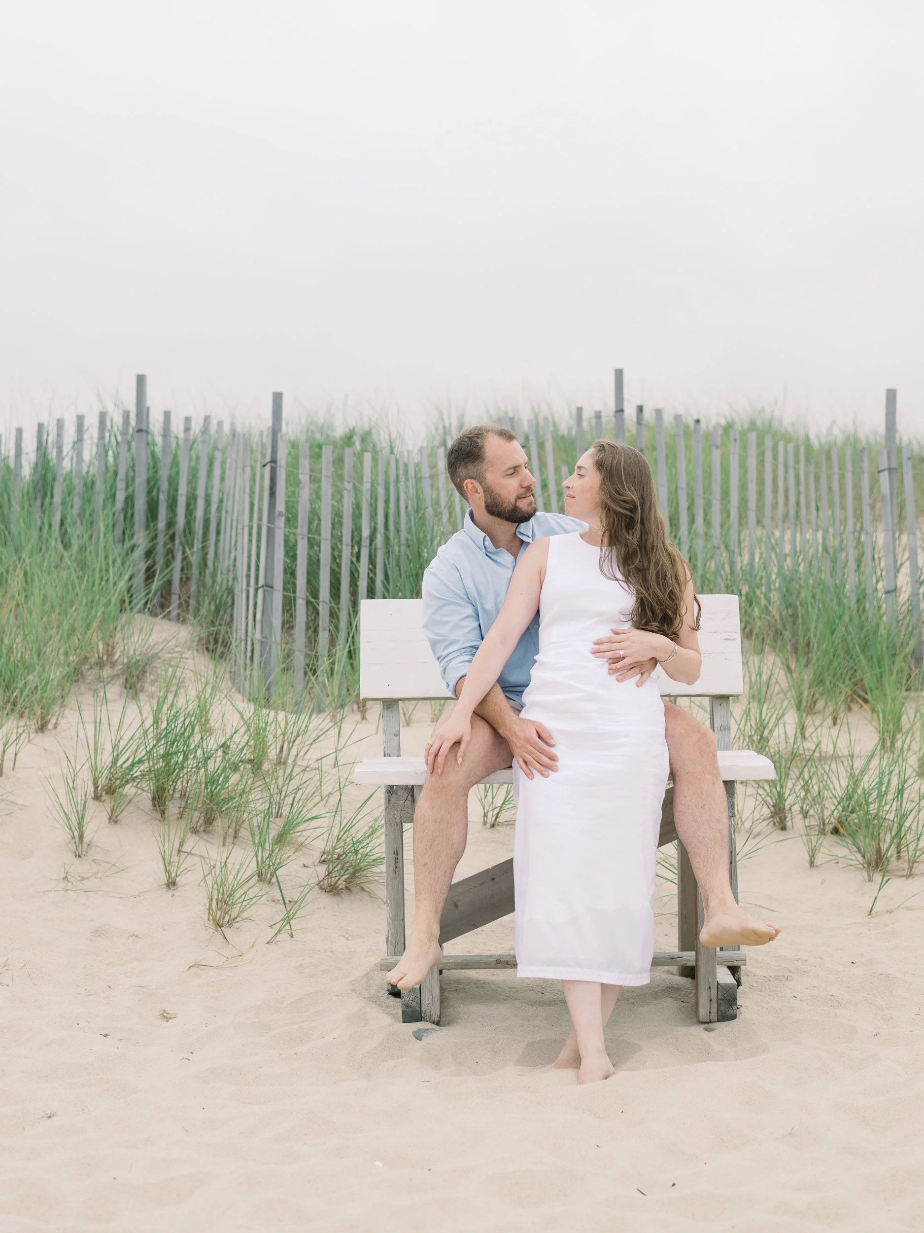 Beach Engagement Photos in The Hamptons, NY
