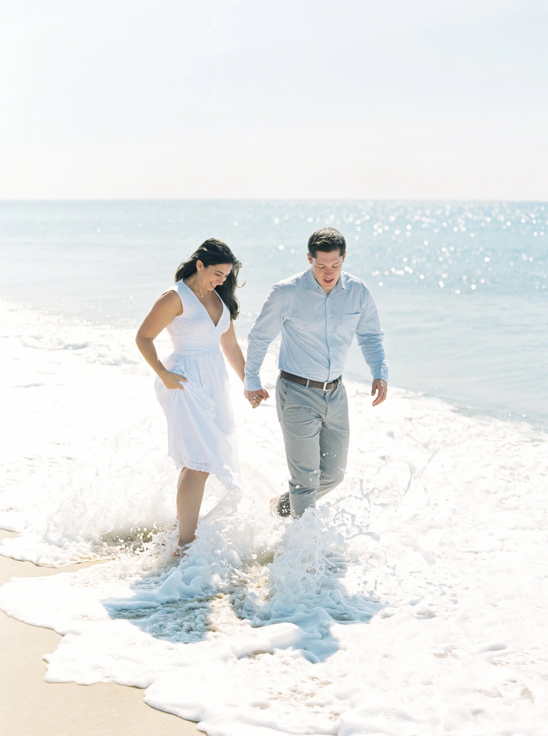 Beach Engagement Photos in Montauk, NY