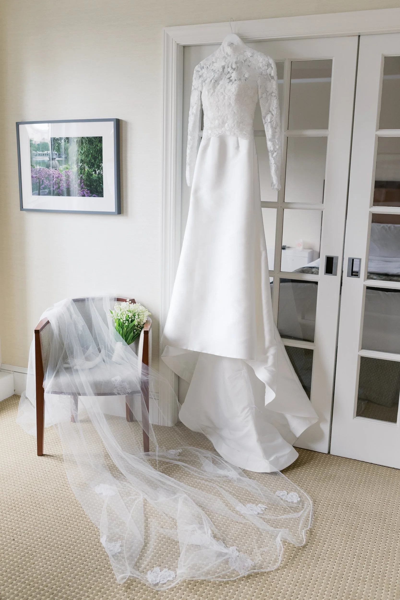 Bride Getting ready at New York Athletic Club, NY
