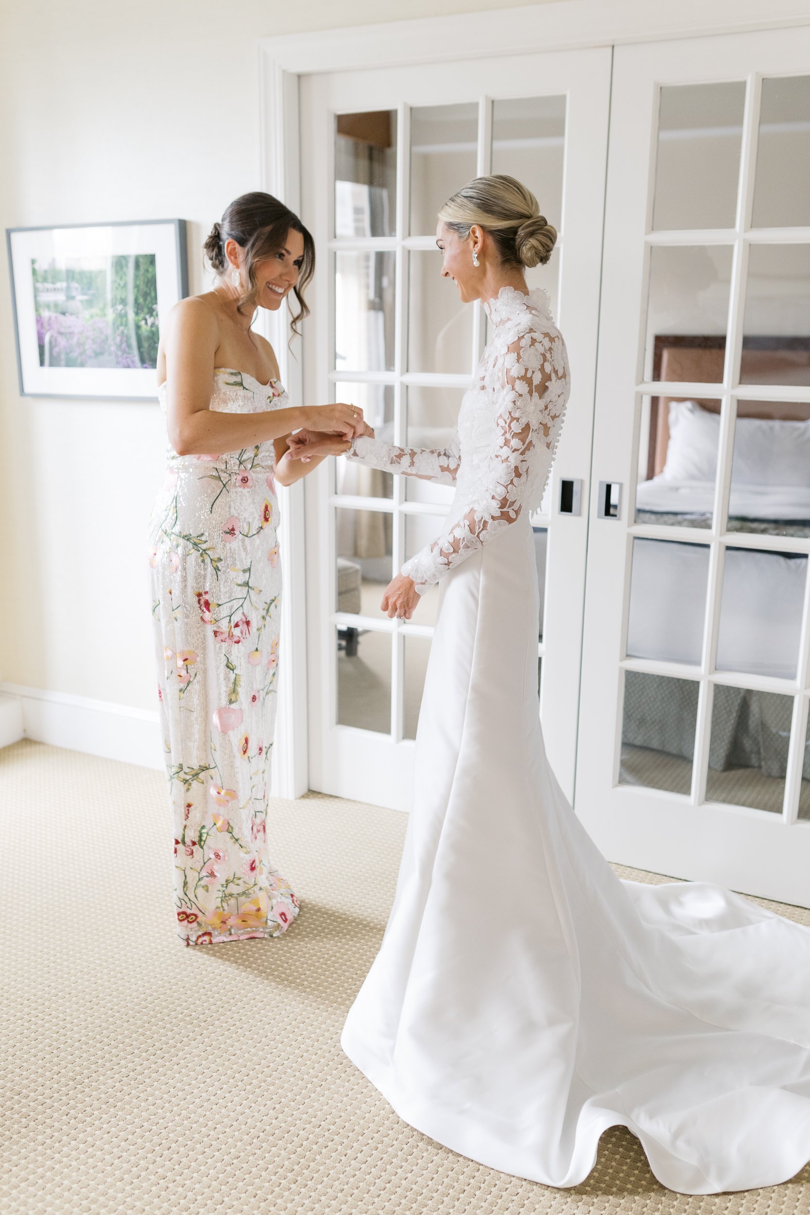 Bride Getting ready at New York Athletic Club, NY