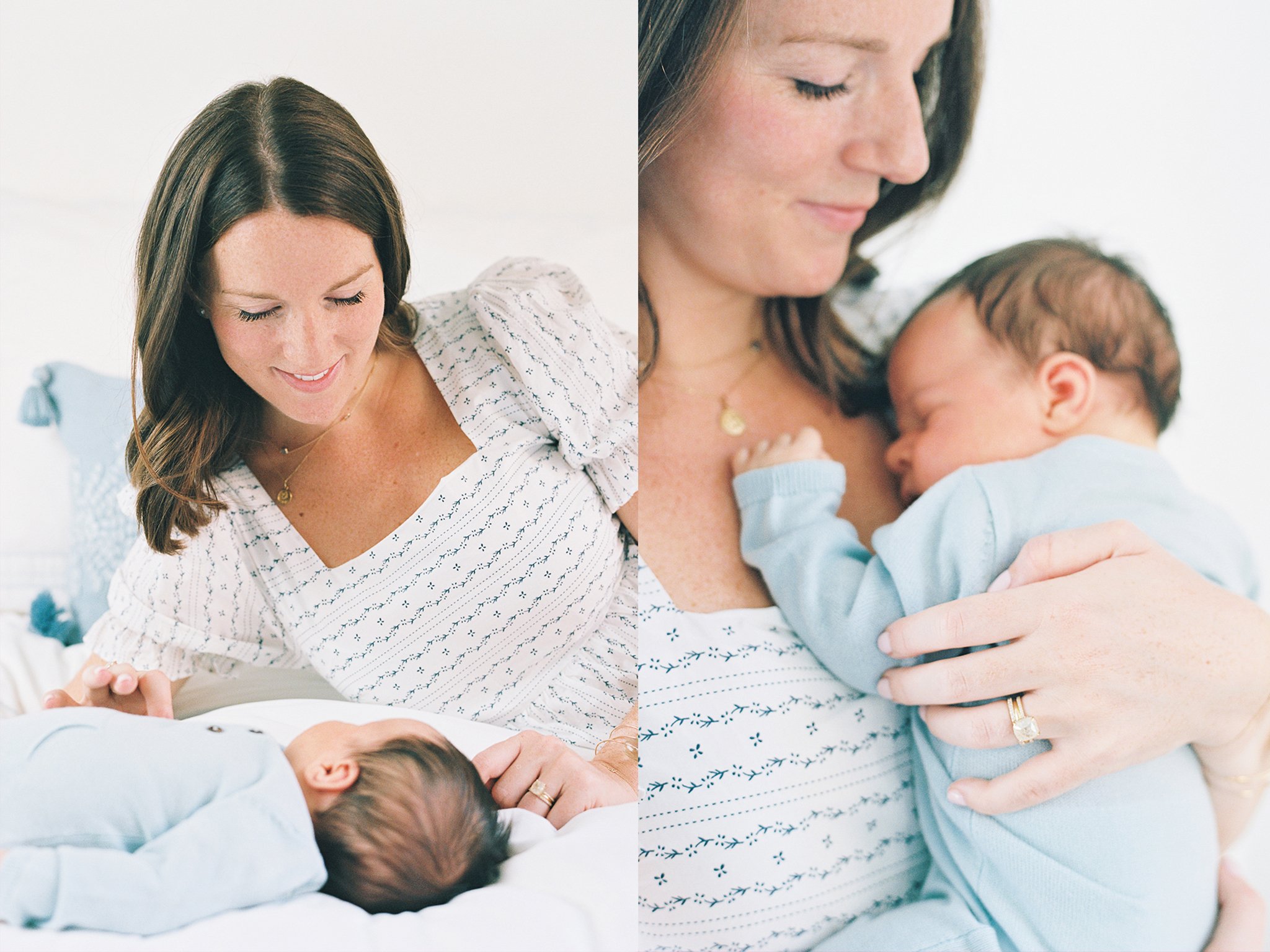 NYC Newborn Photographer - Mom Holding Baby