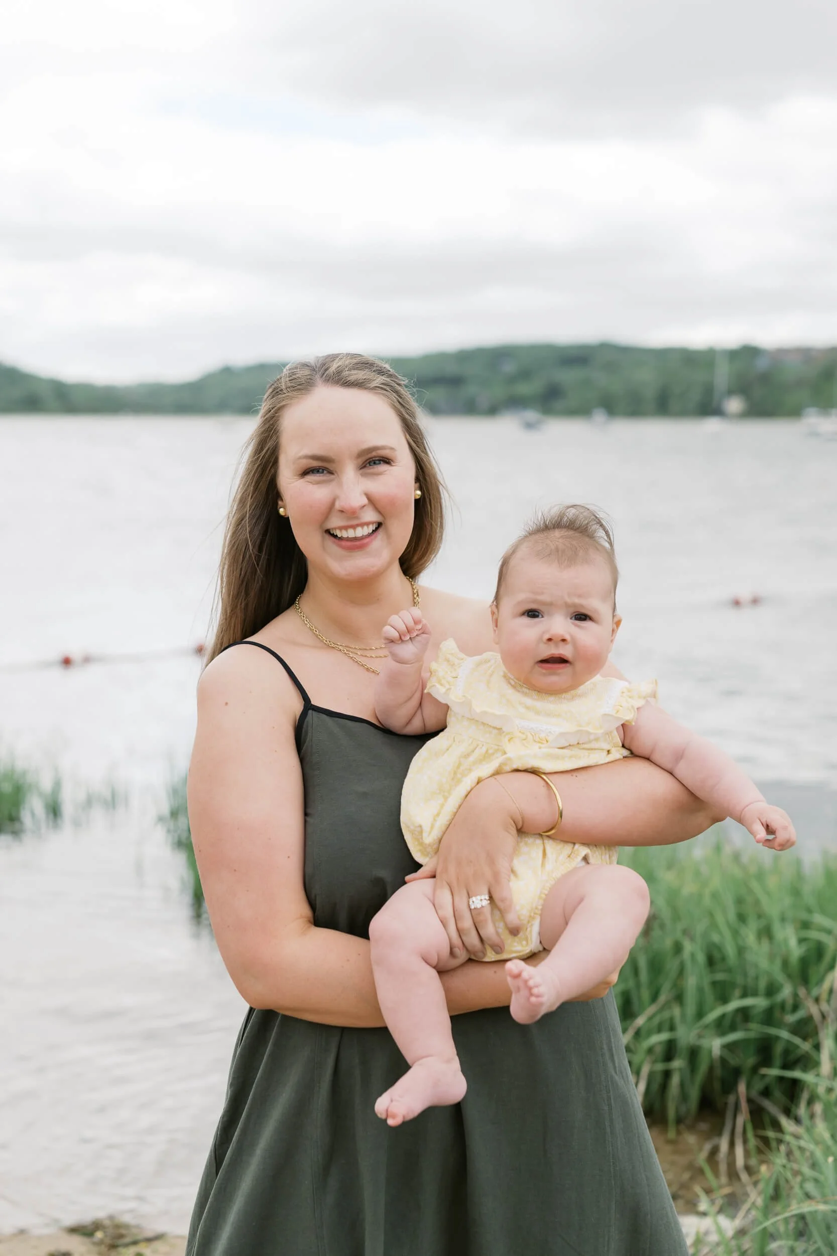 New York Family Photographer taking photos of mom and daughter