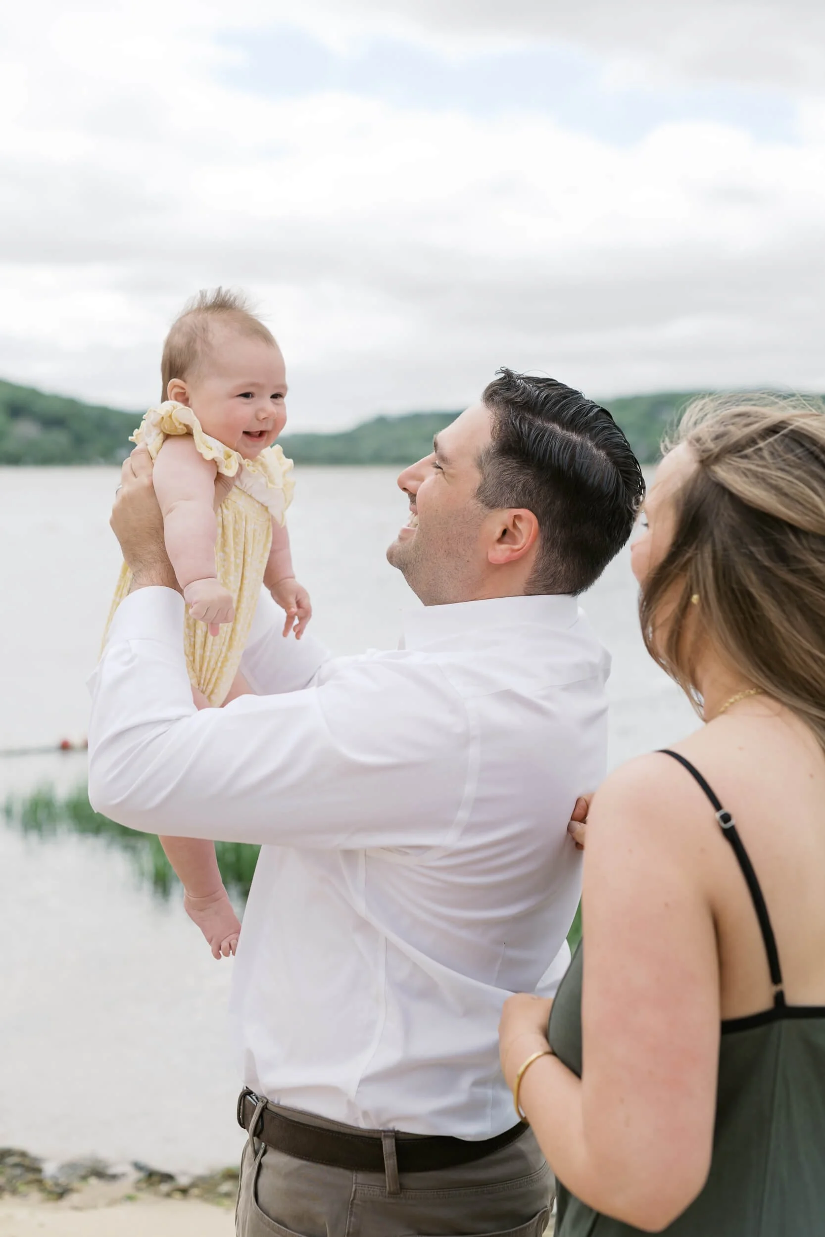 New York Family Photographer capturing family of three