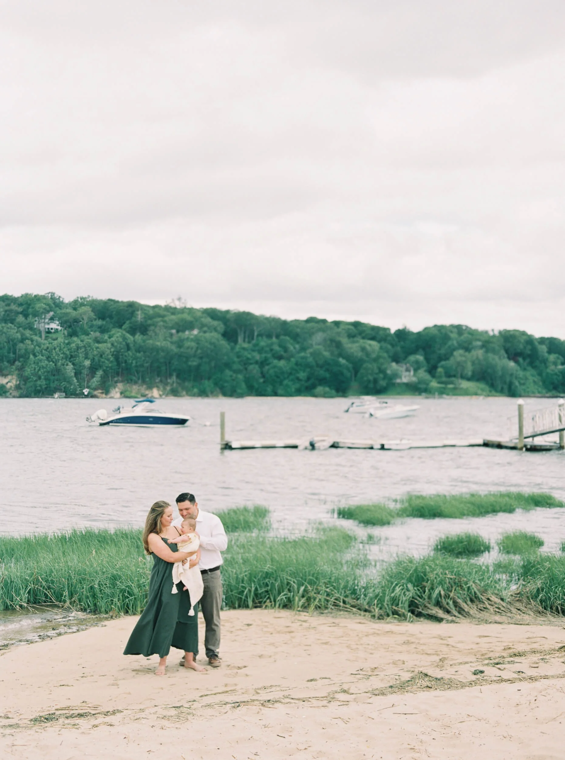 New York Family photographer capturing six month milestone session