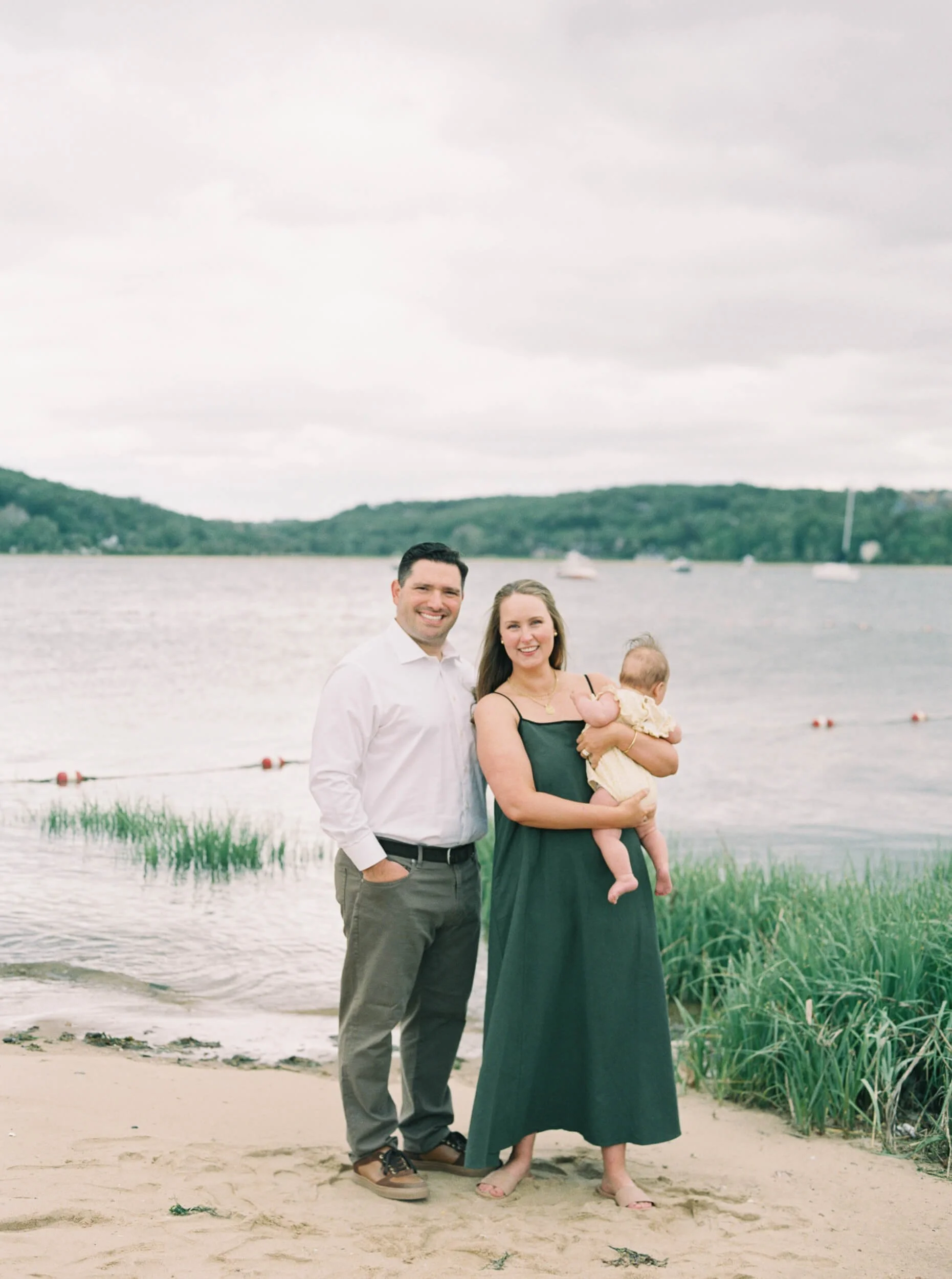 Family Portraits on the beach in Cold Spring Harbor, NY