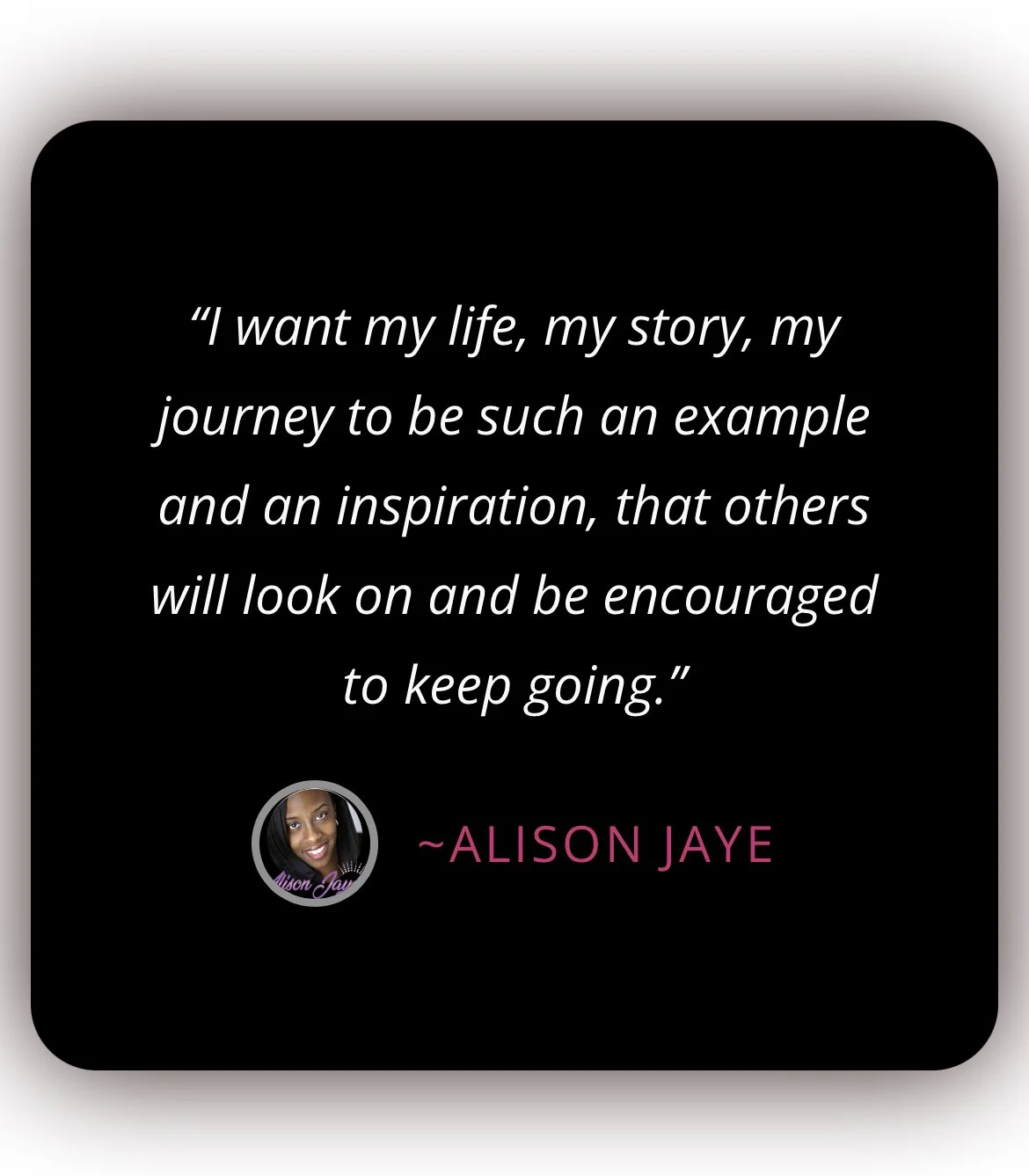 Conversations with Alison Jaye
