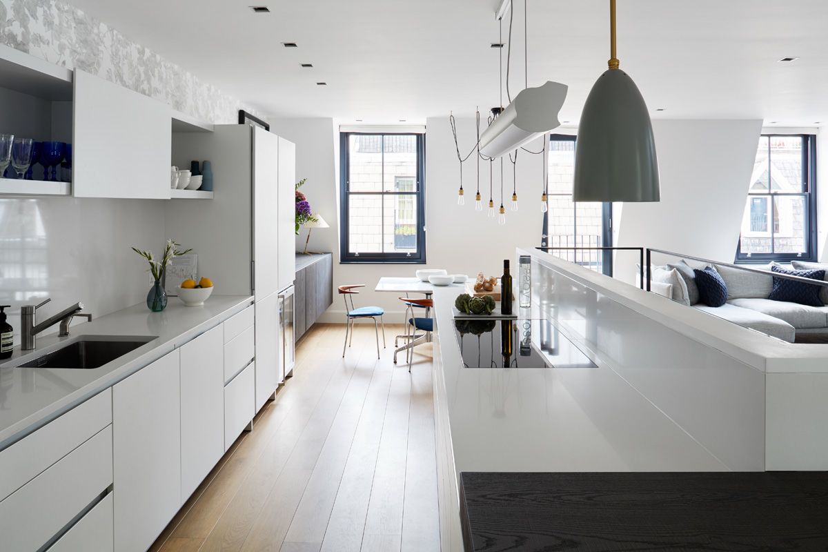 open plan kitchen