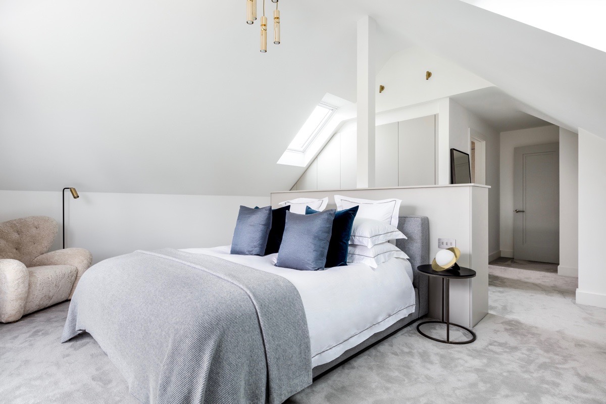 MASTER BEDROOM with bespoke joinery
