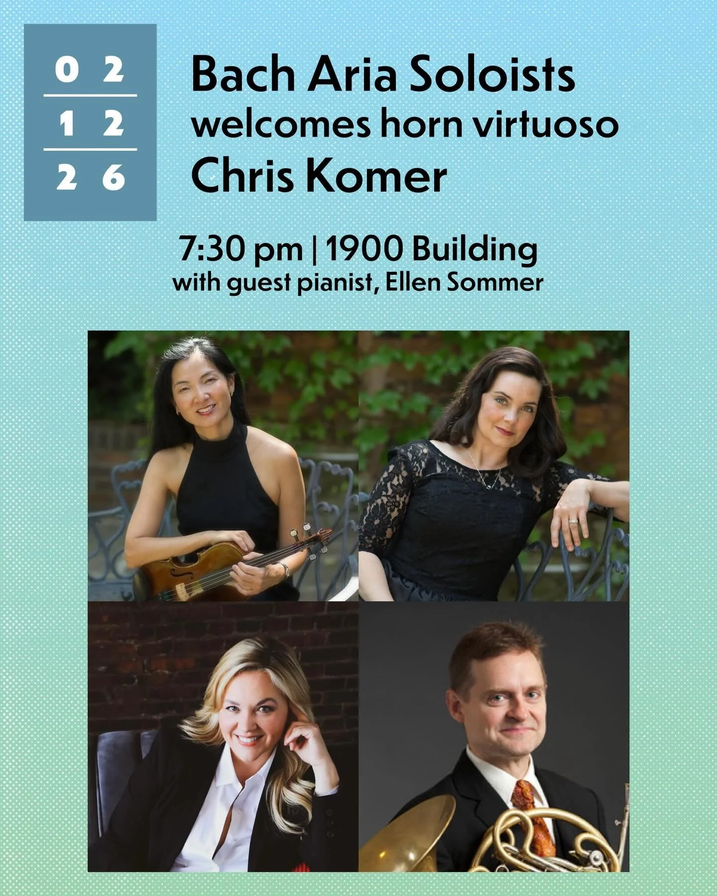 Repost from @bachariasoloists
&bull;
Bach Aria Soloists is elated to welcome hometown native @komerchris &mdash;  Principal Horn of New Jersey Symphony, faculty of Princeton University, and jazz hornist&mdash;  back to Kansas City! A one-night-only p