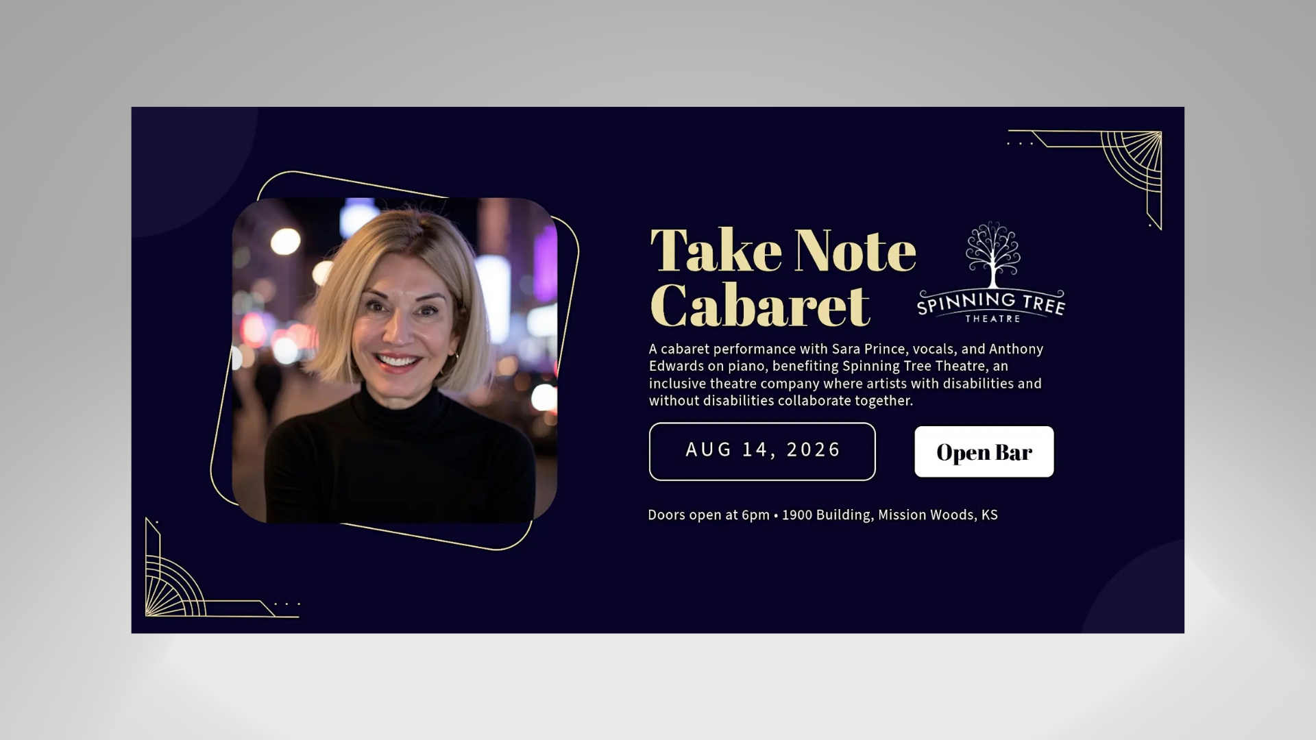 Take Note Cabaret: An evening of songs, stories &amp; fun