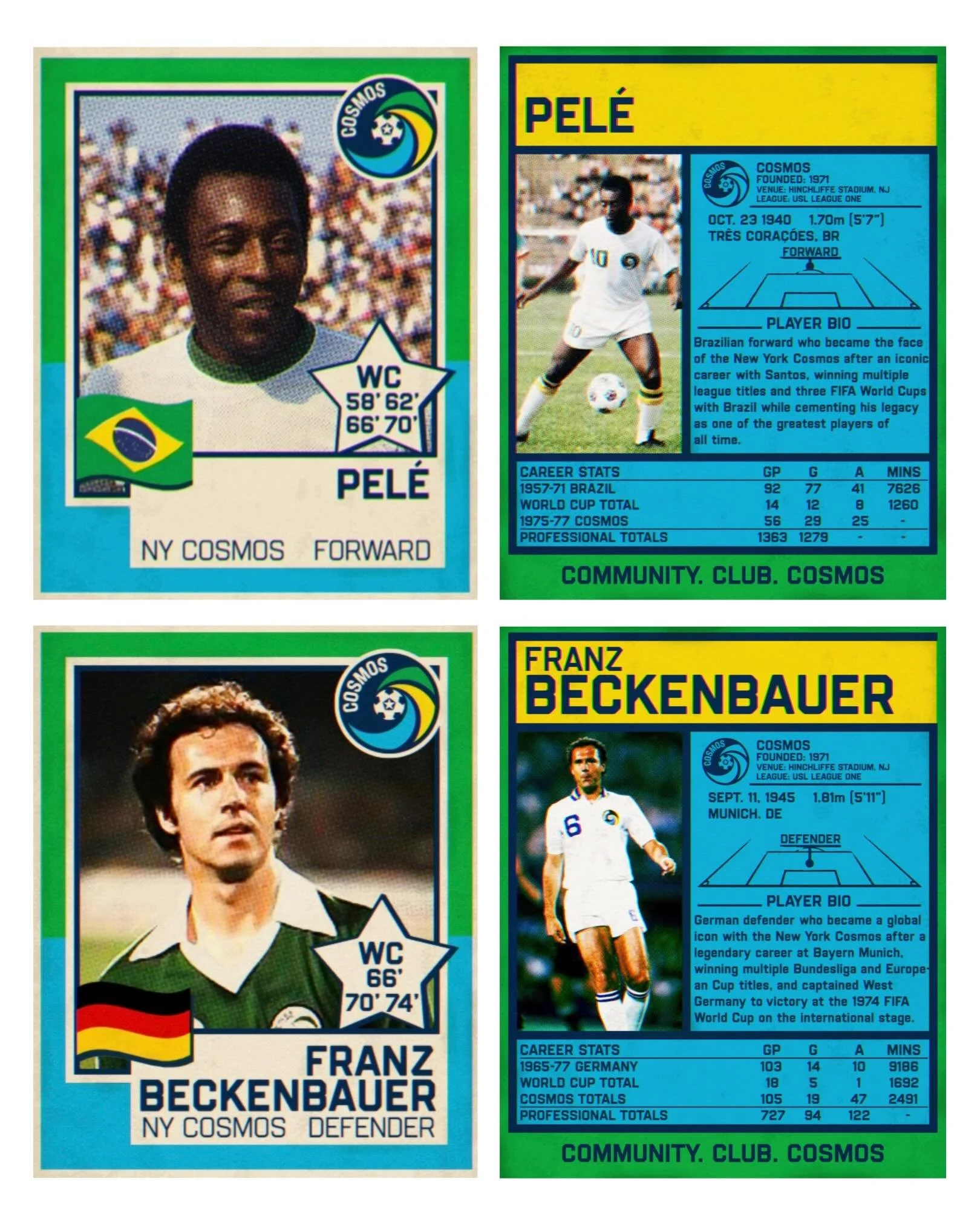 A handful of absolute legends who played for the NY Cosmos ⚽️

Please join us 6/24 @ 7pm in Rose Hall for &ldquo;Once in a Lifetime: The Extraordinary Story of the New York Cosmos&rdquo; - a wildly entertaining documentary about the team that changed