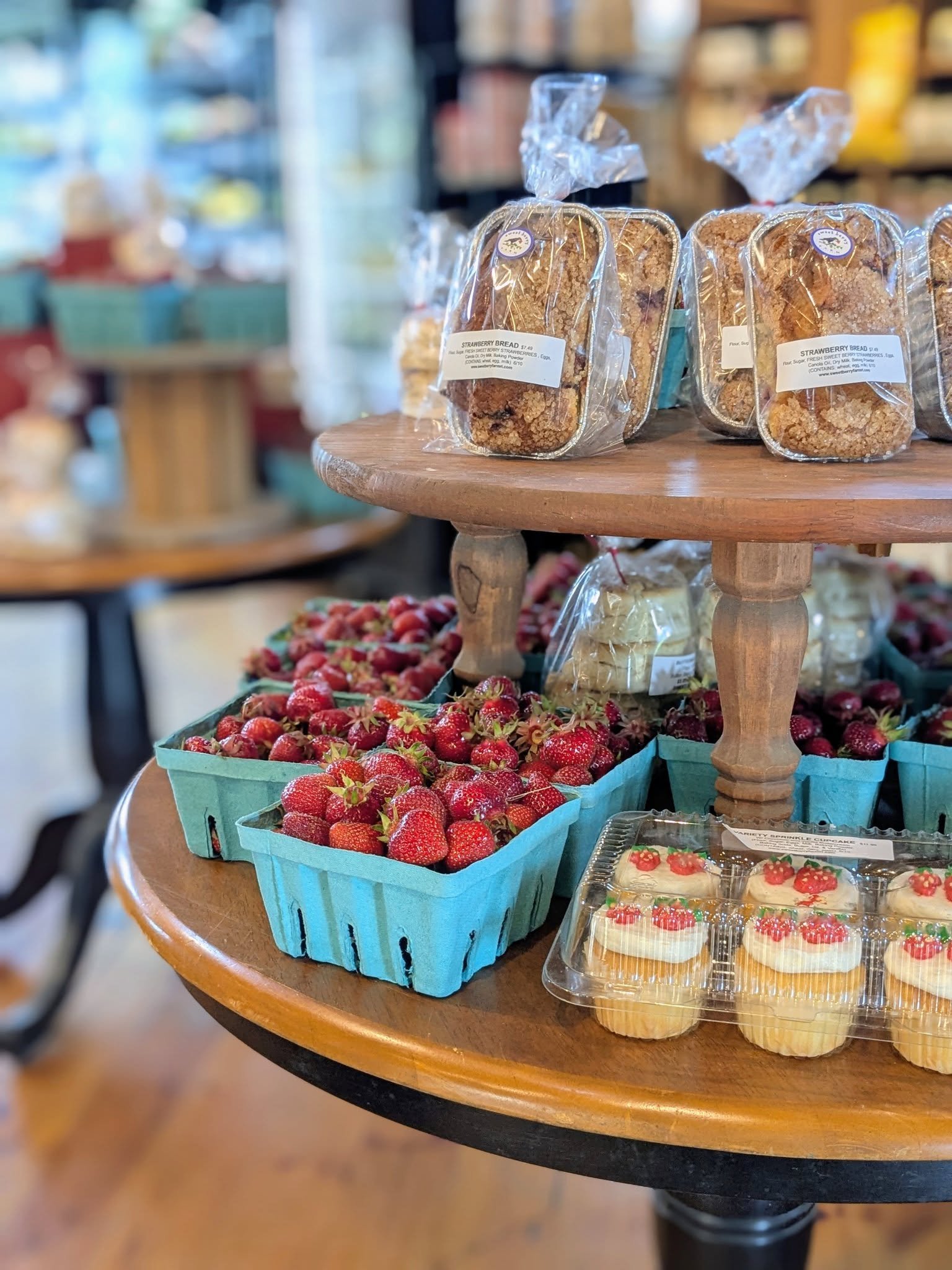 The market is brimming with summer favorites: strawberry bread, strawberry ice cream, fresh-picked strawberries, and more. Take home buttermilk biscuits &amp; whipping cream for the perfect strawberry shortcake. Grab a bouquet, enjoy a bite, and don&