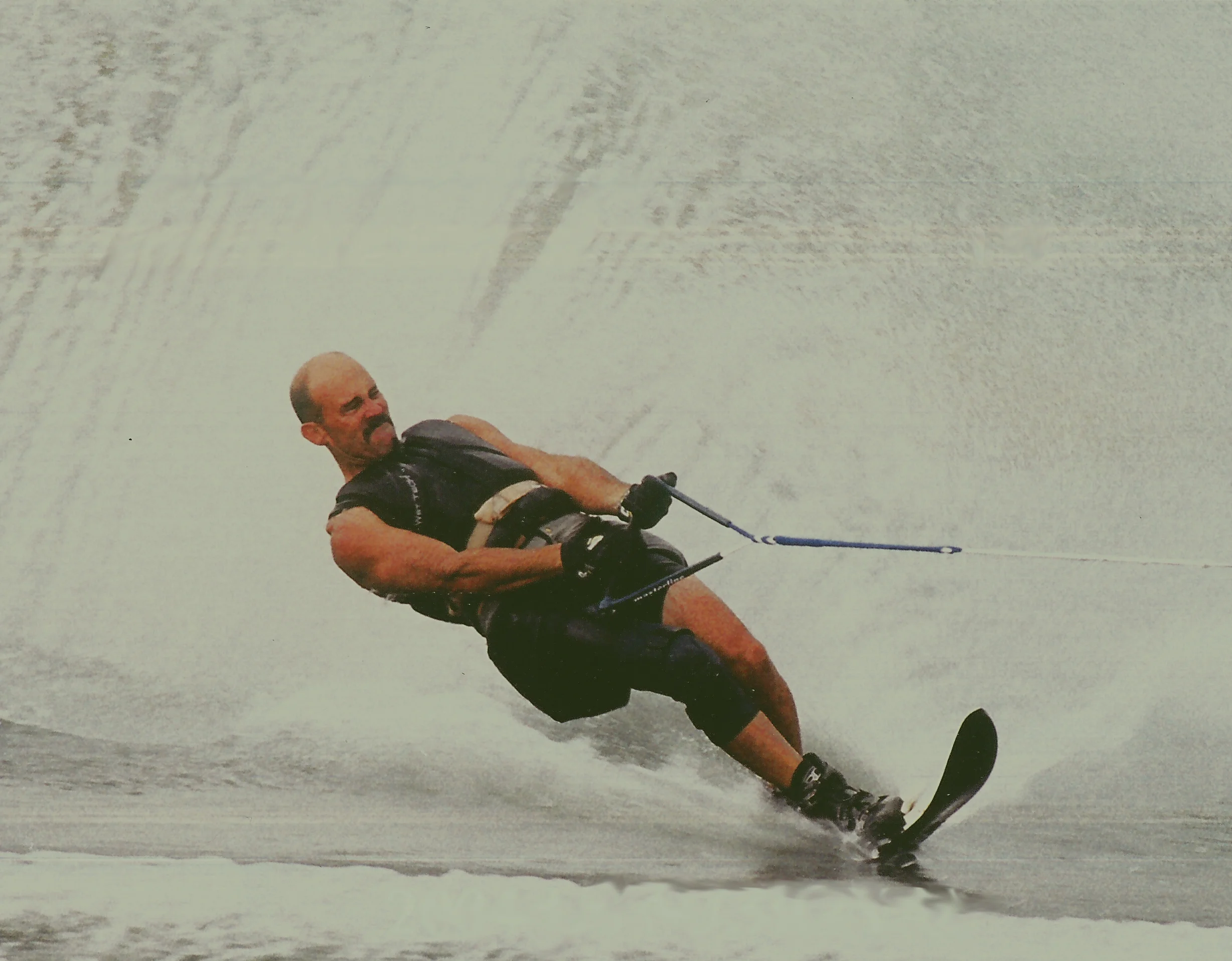 Mike slaloming at 2004 Nationals with RD boots