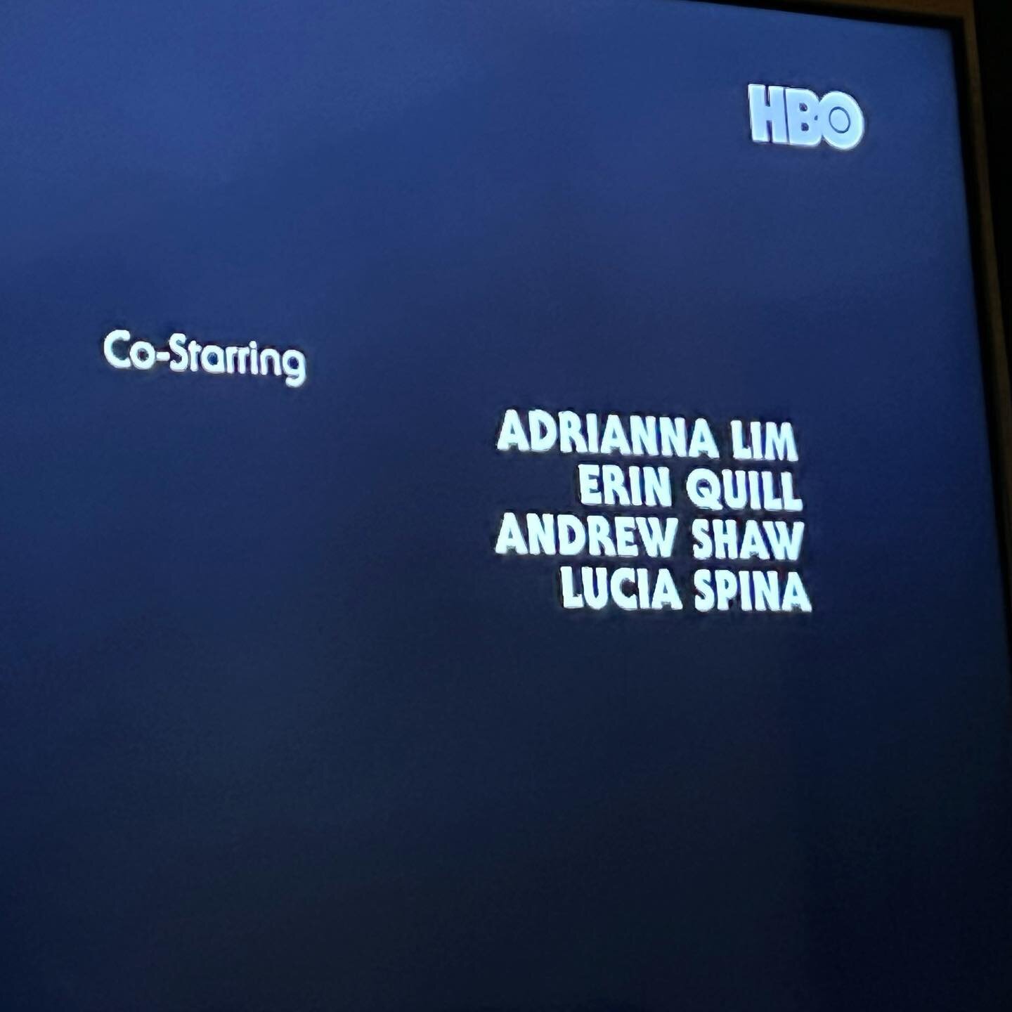 Kinda cool when very familiar names are in the same show I&rsquo;m in! Mazeltov, Erin and Lucia!!! @prettylittleliars @hbomax @hboasia