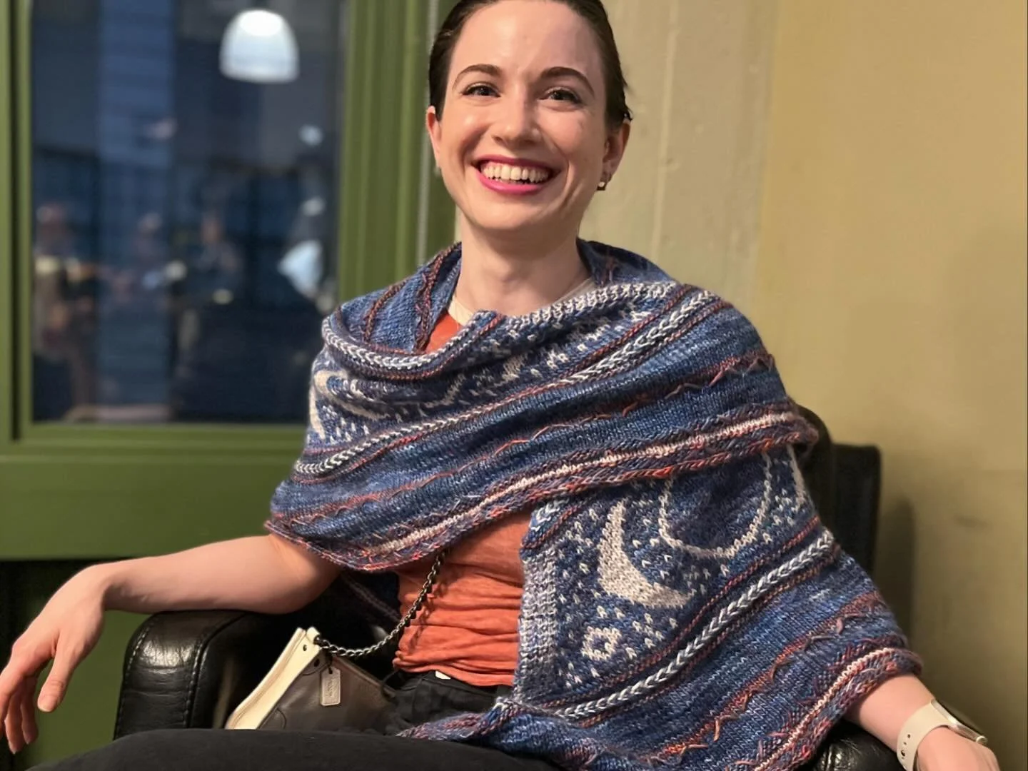 Finished object alert! 

The Wisdom of the Moon shawl by @wullstudios , I got the yarn from her two Vogue&rsquo;s ago, finally finished it in time for cool summer nights

#finishedobject #knitting #knitters #knittersofinstagram #handmade