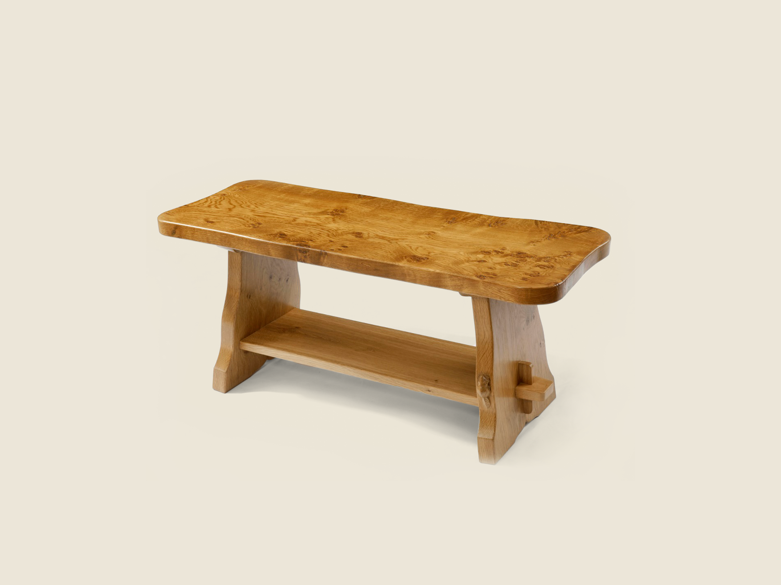 BF1011 Solid Oak Rustic Coffee Table 