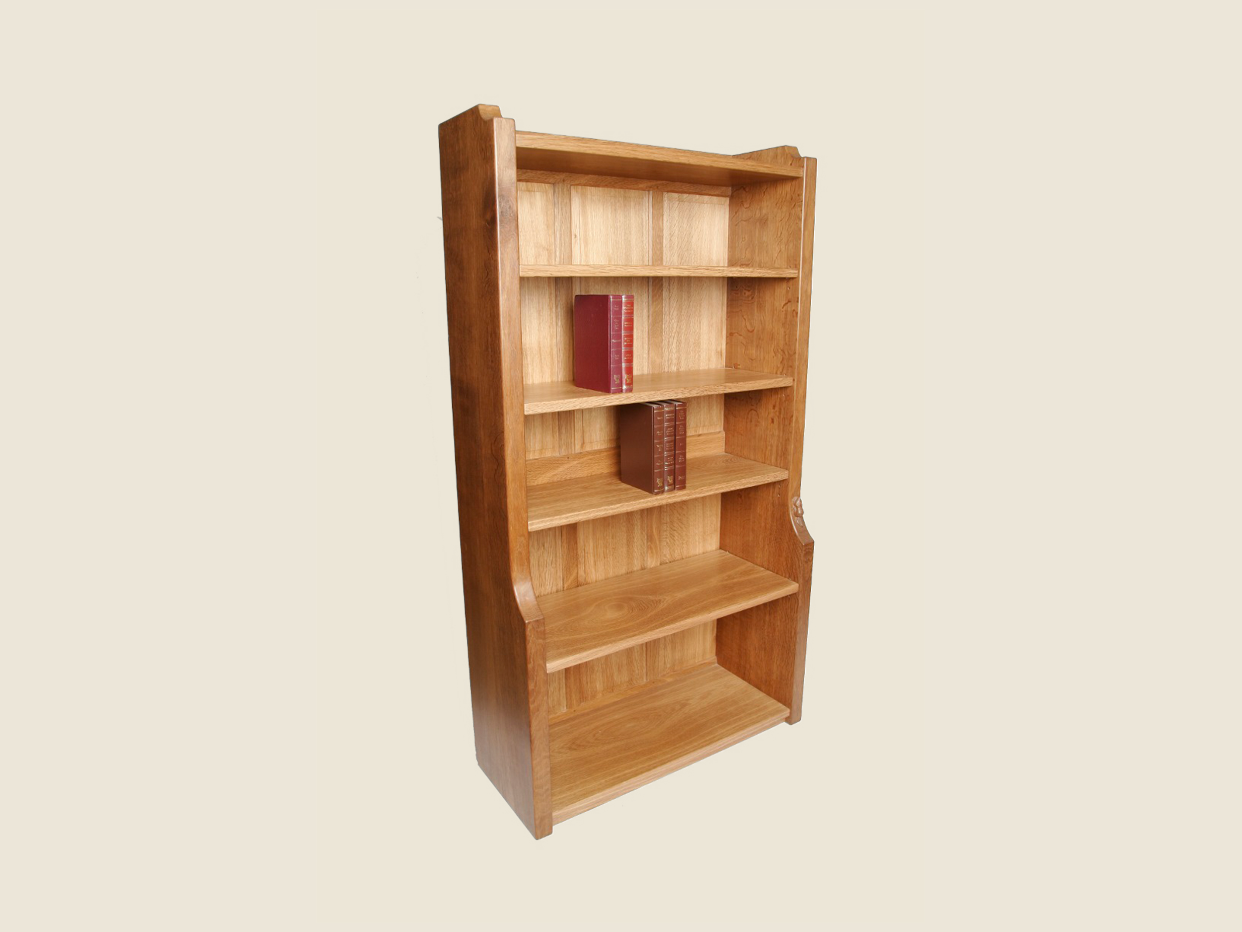 BF902 Solid End Bookcase
