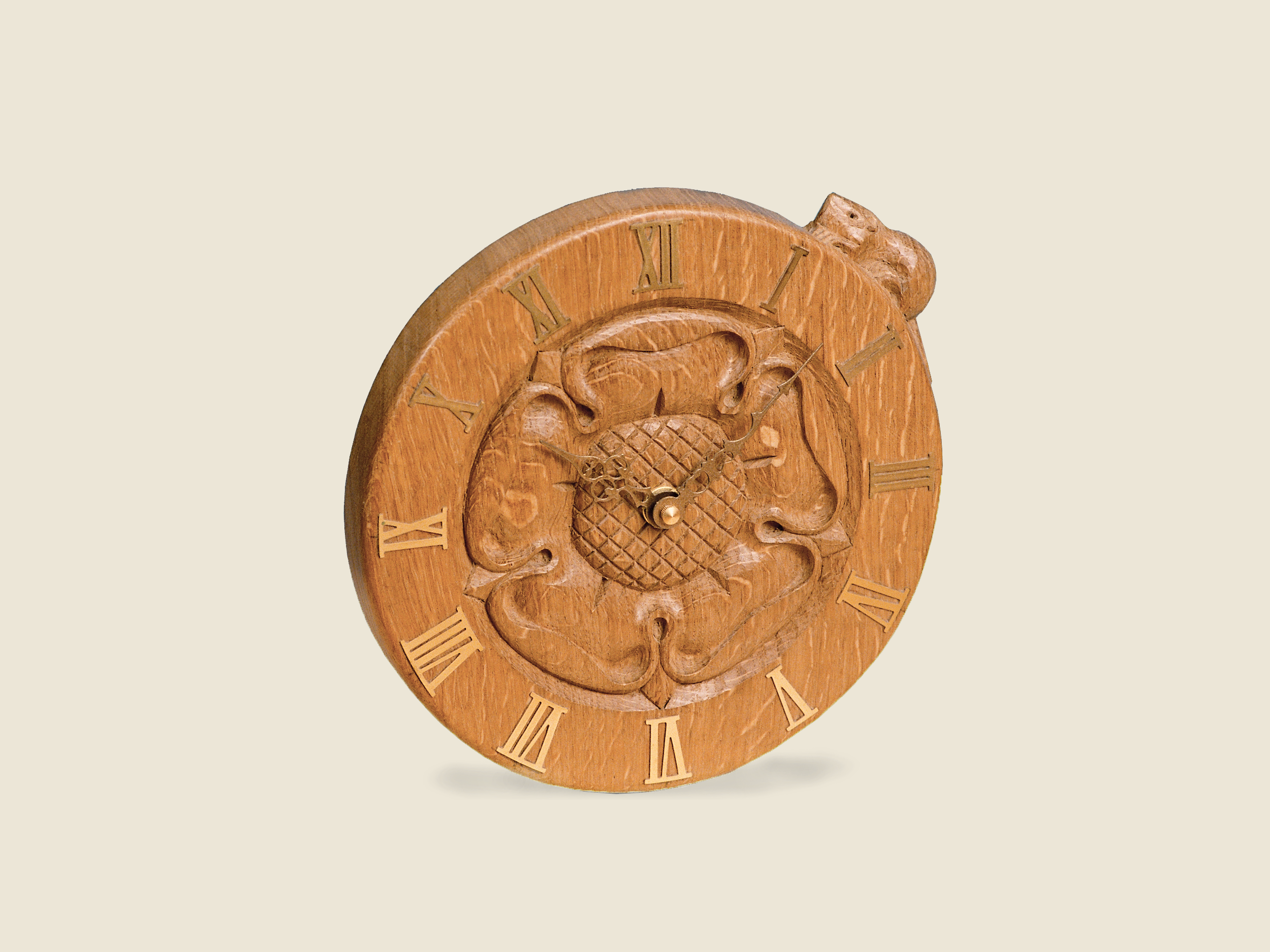 BF804 Yorkshire Rose Clock