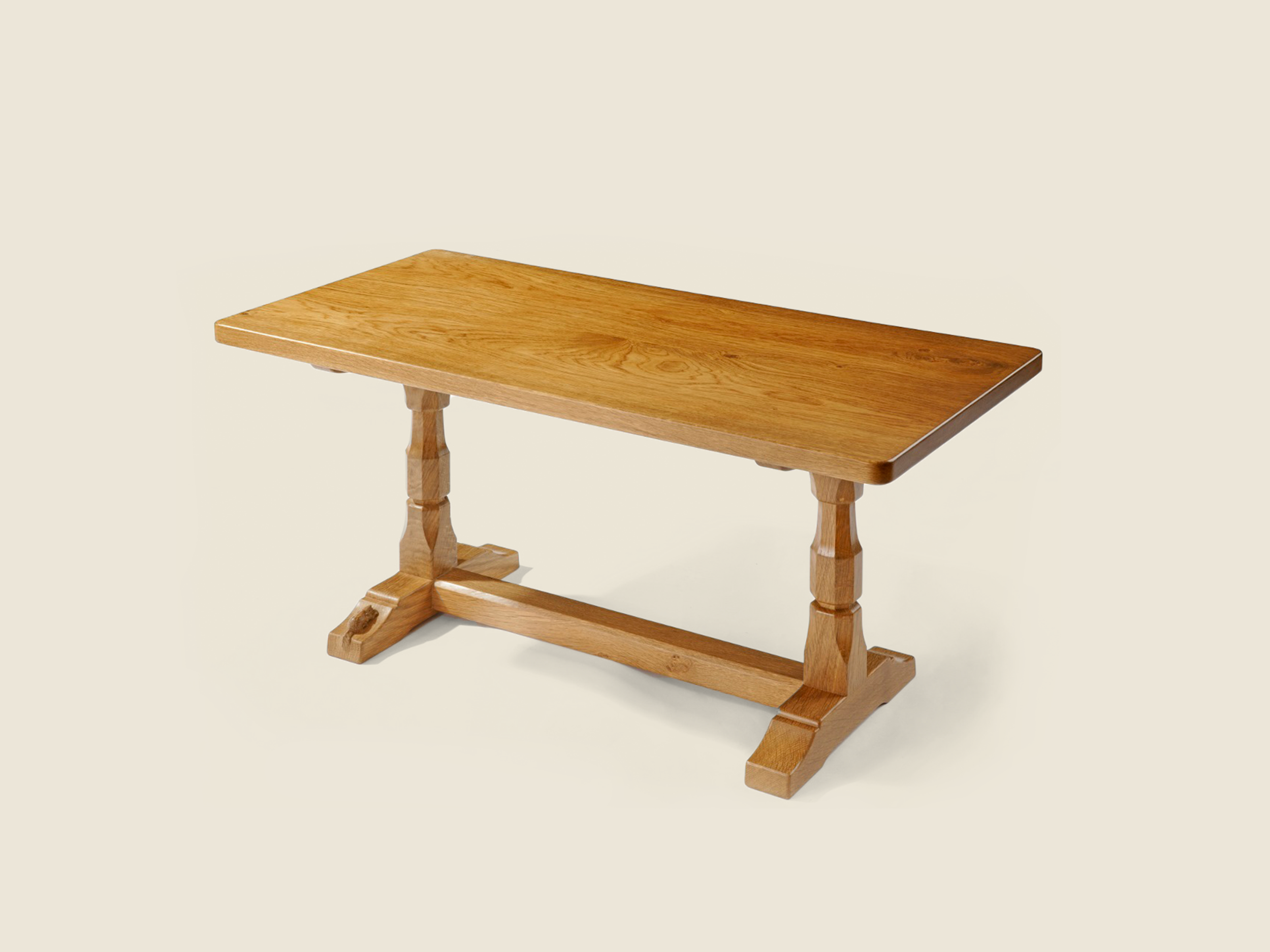 BF1001 Oak Rectangular Coffee Table 3' to 4' long