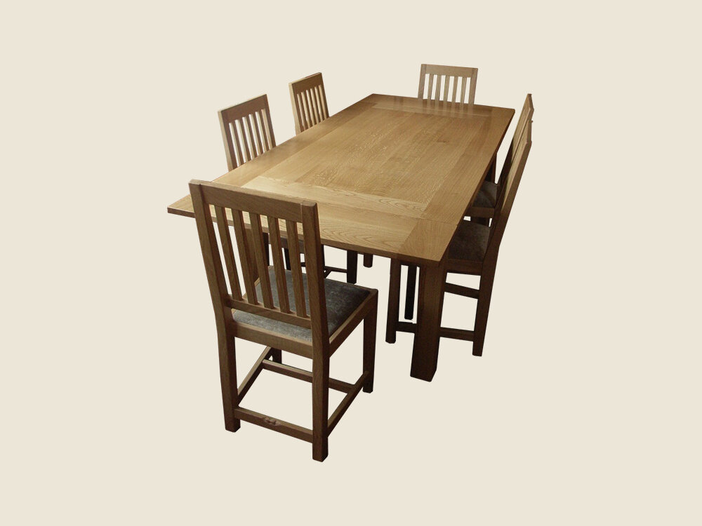 BF104 Boarded Dining Tables 5' to 8' long