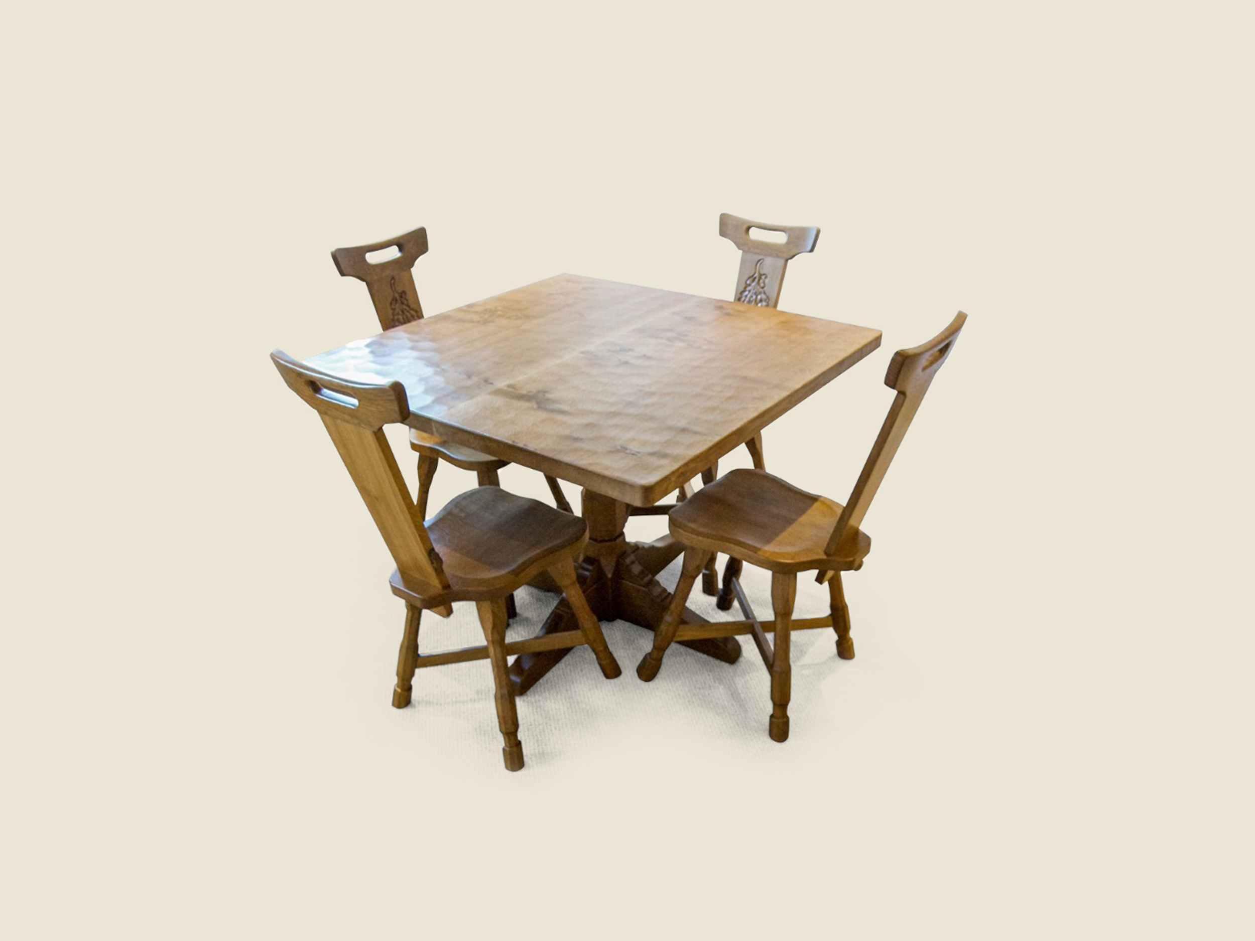 BF108 Square Dining Tables 3' to 4'6 