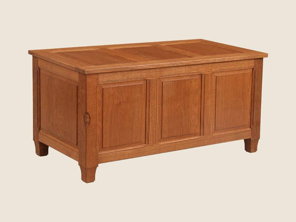 BF627 Blanket chest with Panelled Lid  