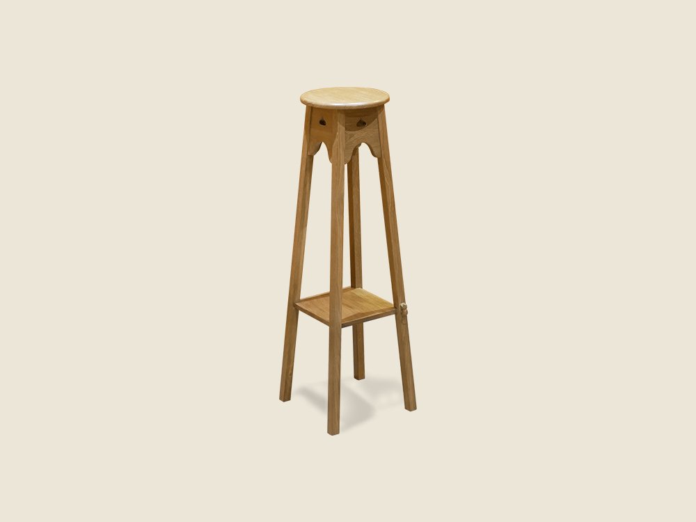 BF1128 Oak Plant Stand