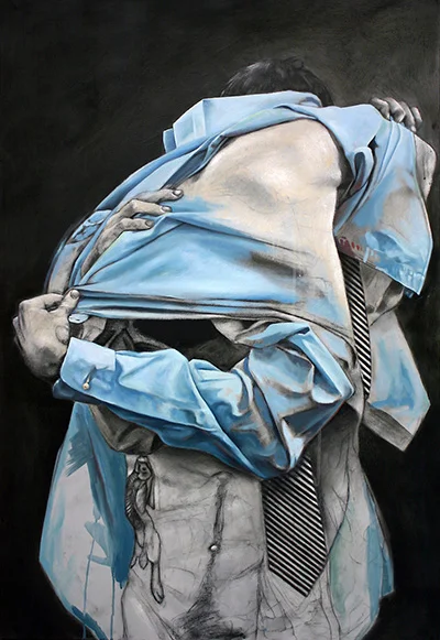 advanced drawing, senior project, mixed media, 30x40"