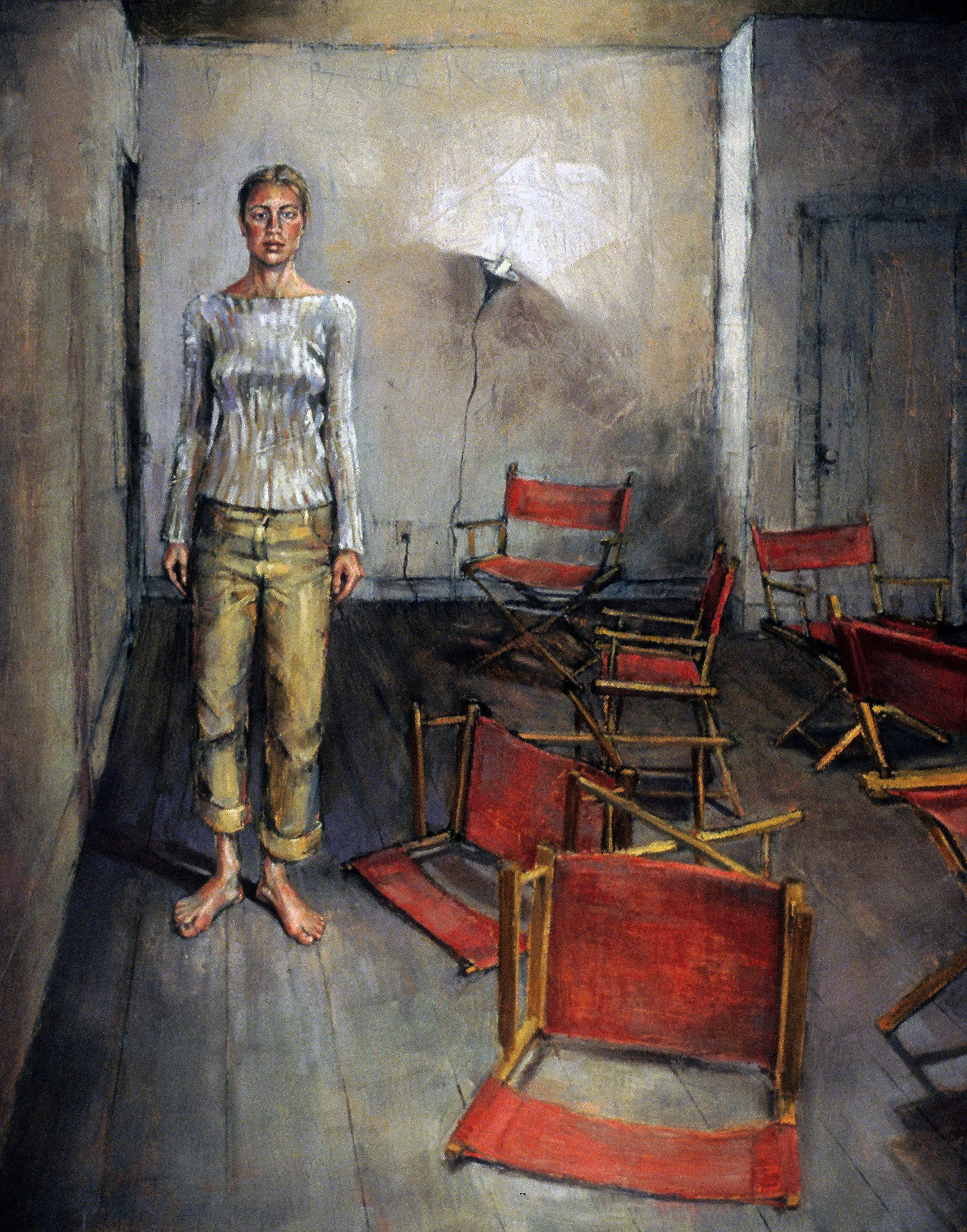 Scattered, oil on canvas, 36 x 52"