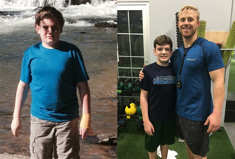 goperformance athlete Zak Feigen before and after photos.