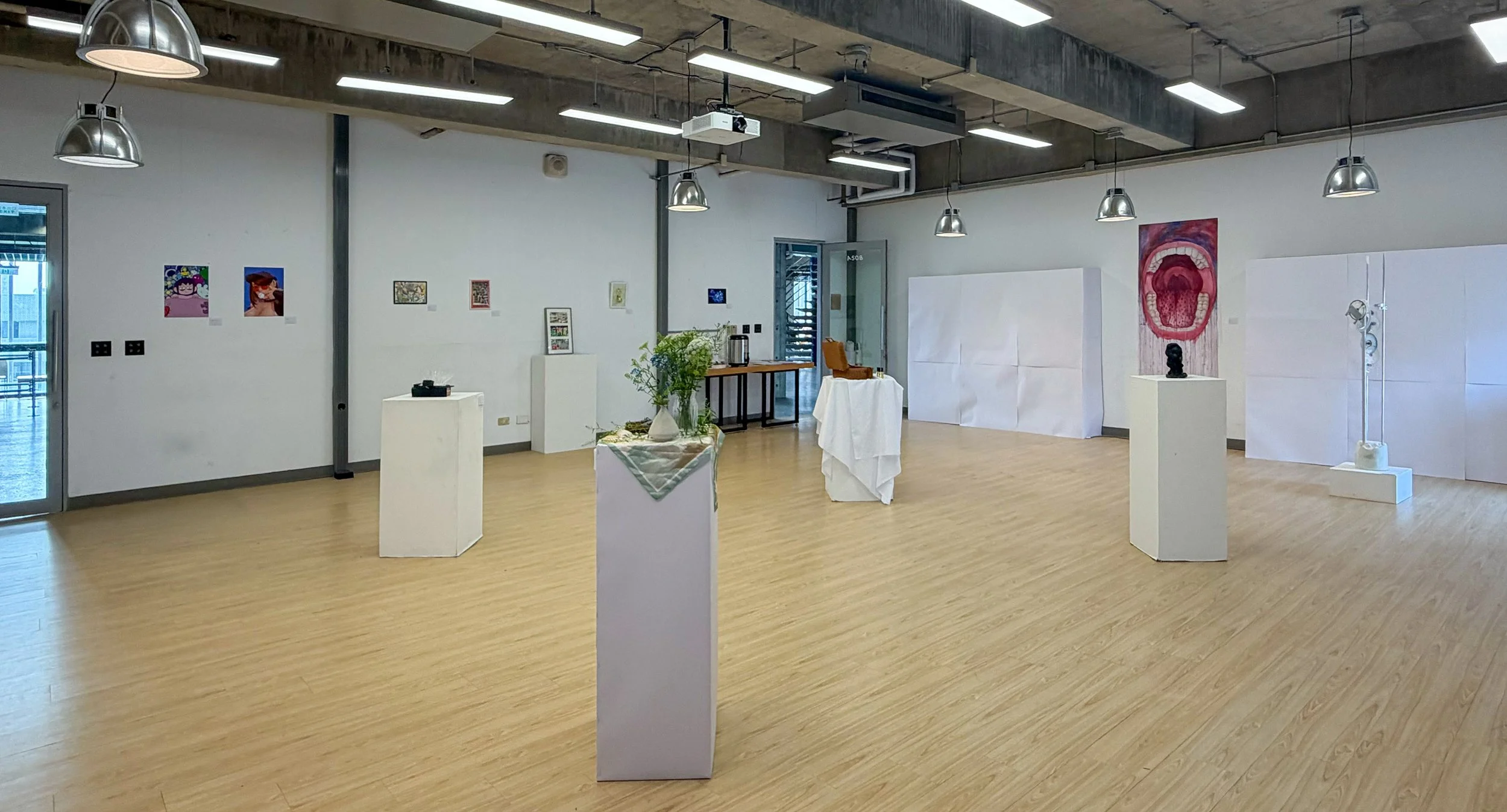 Installation view of "Thomas & Friends: An A508 Production"