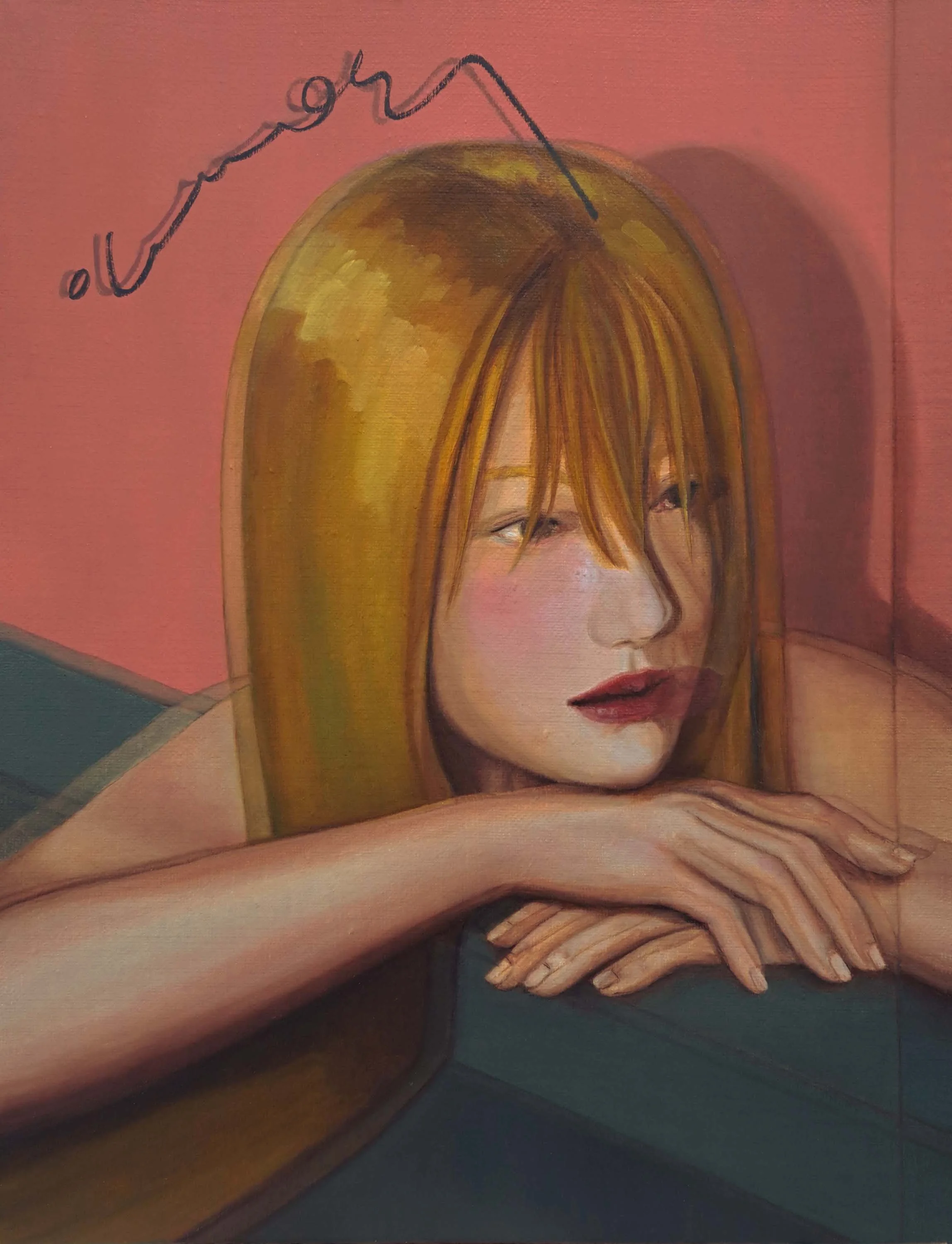 Jaeyi Kim, Double Layering, Oil on canvas