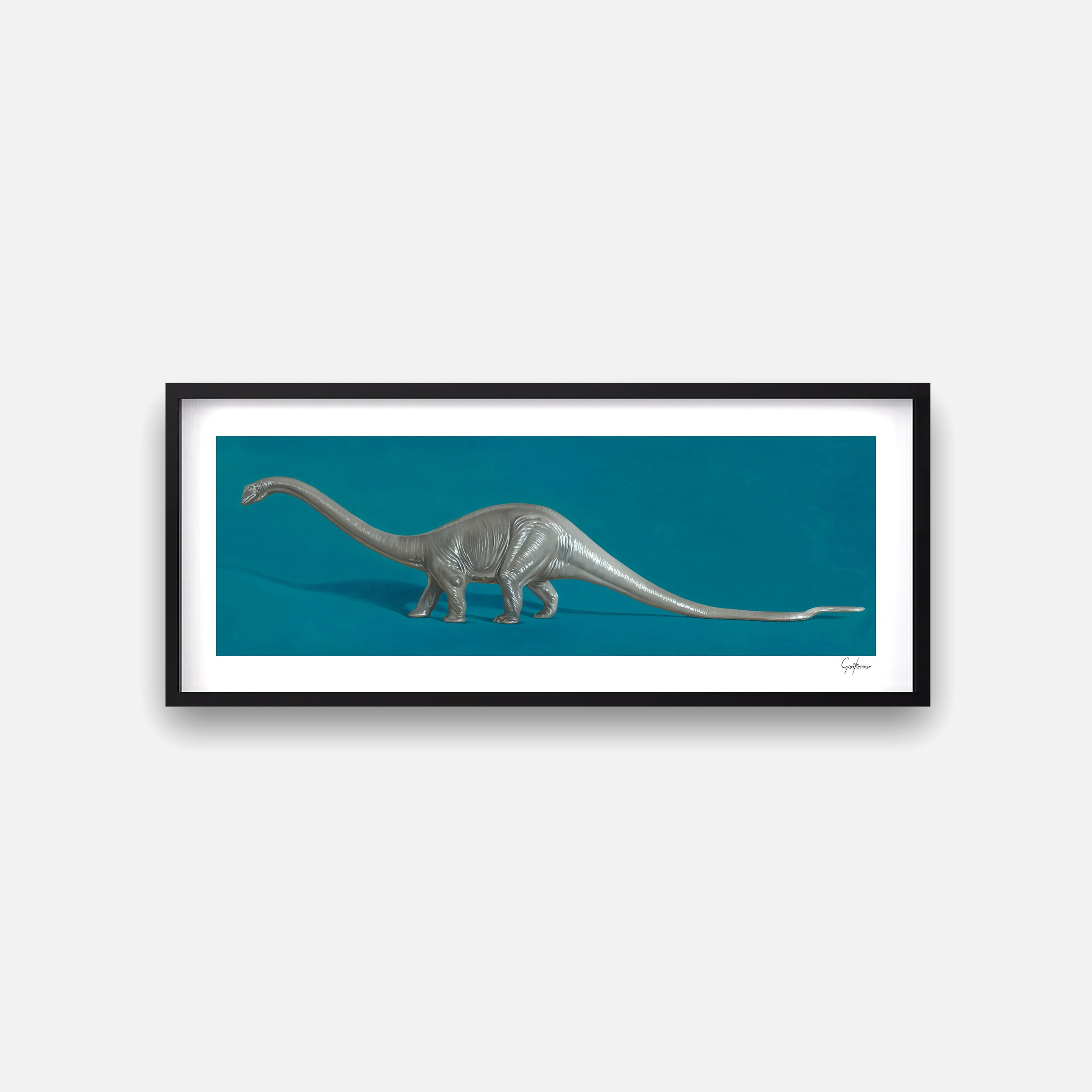 Thomas VanDyke Gallery_Gary Armer_Diplo_Oil on canvas_40.5 x 120cm_POSTER_BLACK FRAME.jpg