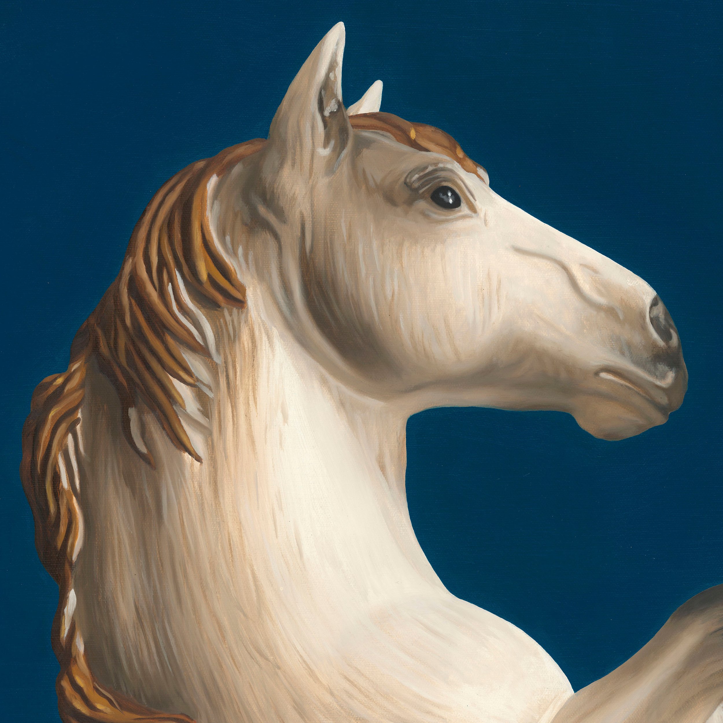 Thomas VanDyke Gallery_Gary Armer_White Horse_2023_Oil on canvas_122x91.5cm_DETAIL_002.jpg