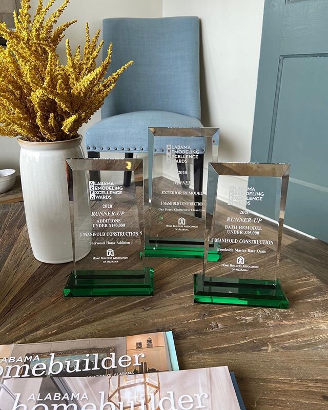 Thankful for our clients and the amazing JMC Team! We took home awards in 3 categories at this years Alabama Remodeling Excellence Awards. Amidst the crazy, we have a lot to be thankful for.