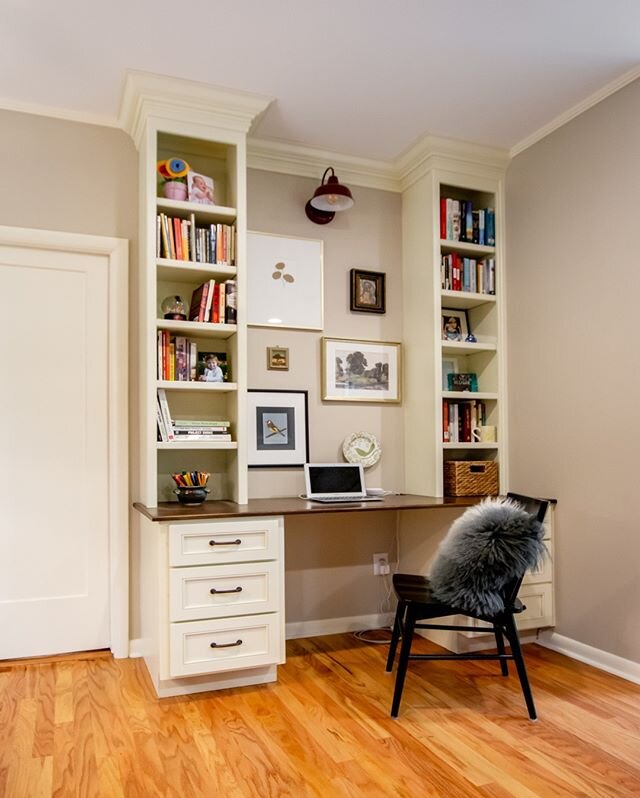 I know we are all getting back to &quot;normal&quot; but we over at JMC are still some practicing some work from home days. Tag us in your home office setup so we can see! This is a home office from our #sherwoodaddition project.