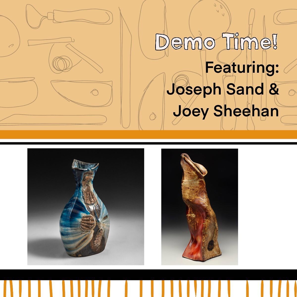 Join @josephsandpottery and @joeymakespots during their demo at Woodfire NC!
&bull;
Visit www.woodfirenc.com link in our bio for more details concerning the schedule.
&bull;
#GetStoked #woodfiredpottery #starworksceramics #woodfirenc2022 #woodfirenc 