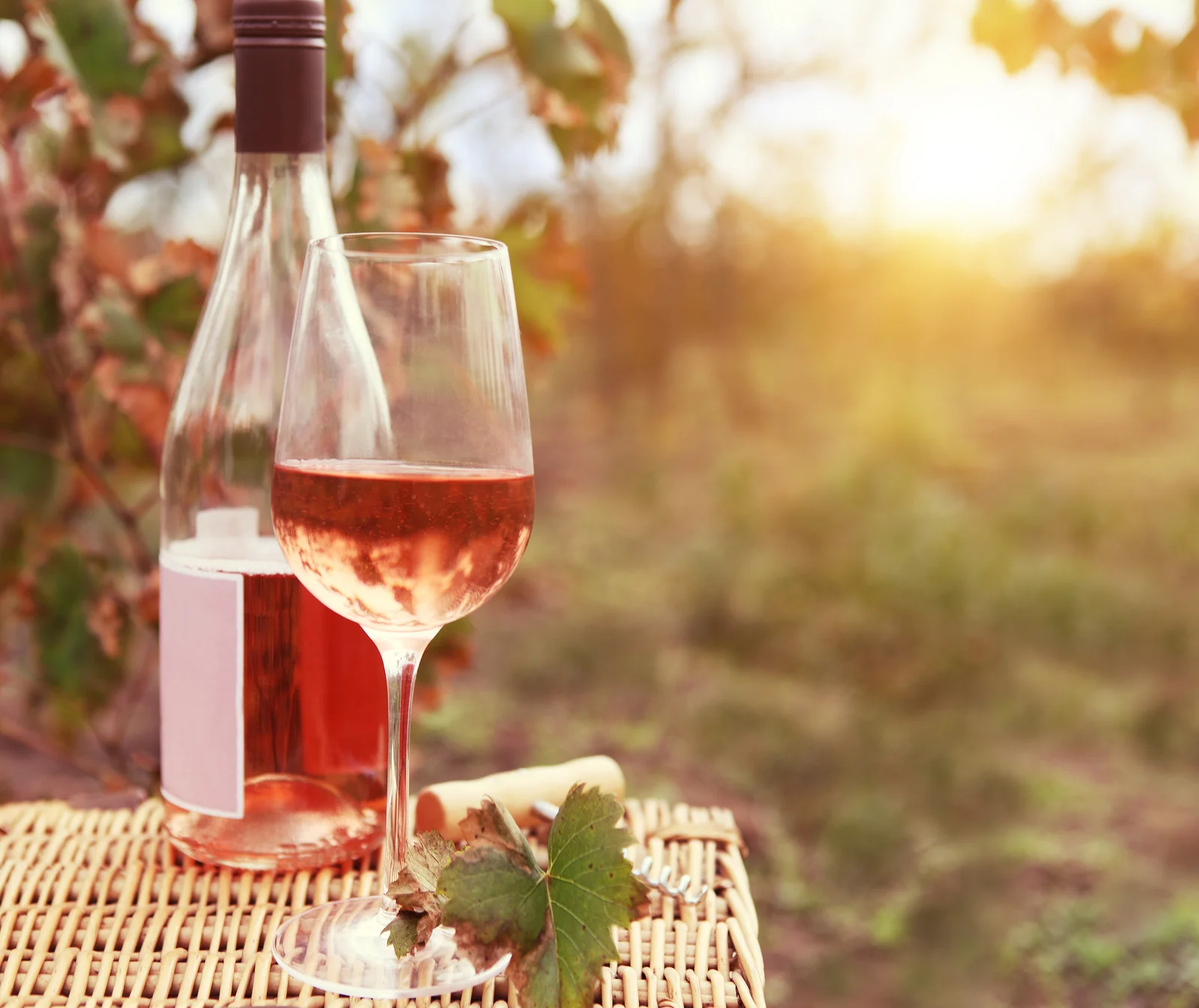glass of rosé