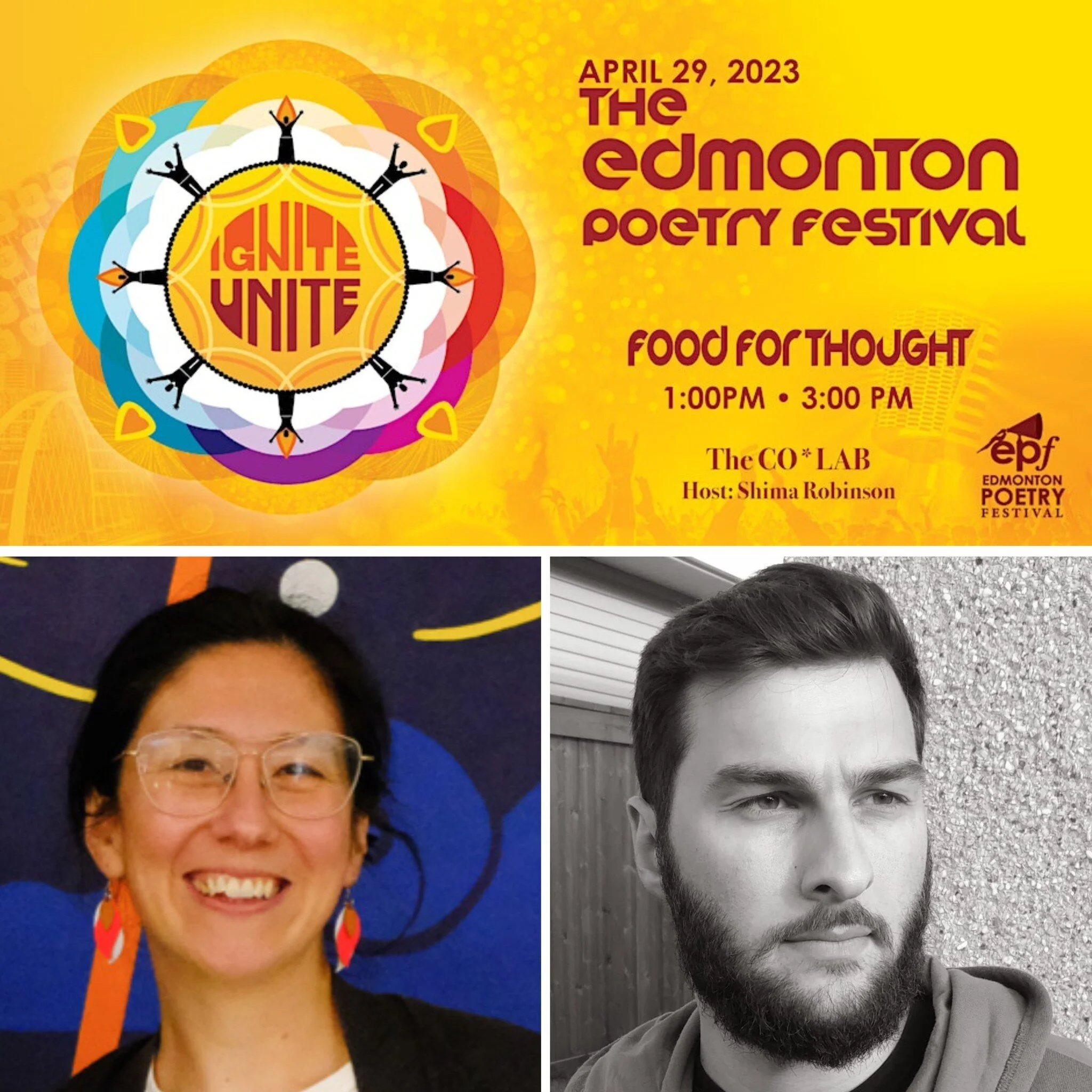 This Saturday! Catch The Polyglot at the @edmpoetryfest, alongside two other local mags: @hungryzine and @funfunfunicular! The event is pay what you can and there will be foooood. Two authors from our eleventh issue, Kathryn Gwun-Yeen 君妍 Lennon (@kat