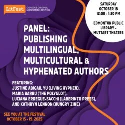 Panel: Publishing Multilingual, Multicultural & Hyphenated Authors