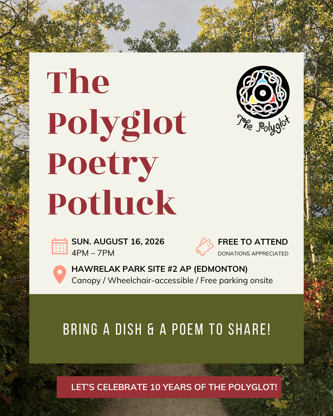 The Polyglot Turns Ten: Community Potluck &amp; Poetry Gathering
