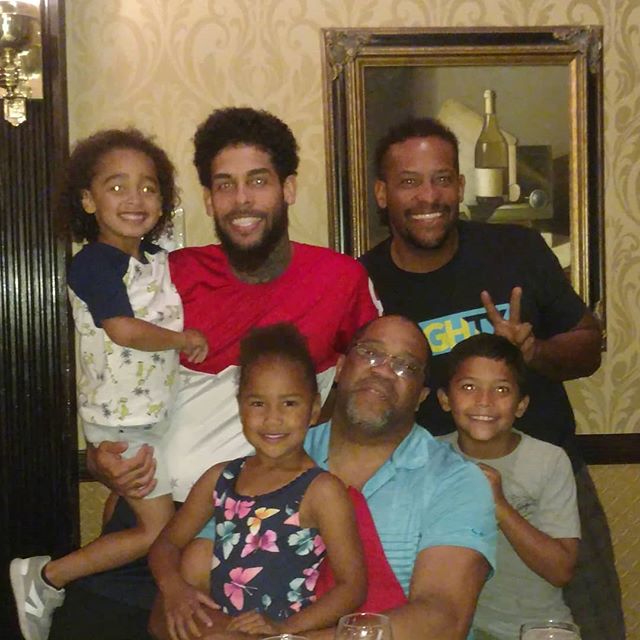 Me and the boys and my grandkids Father's day 2019