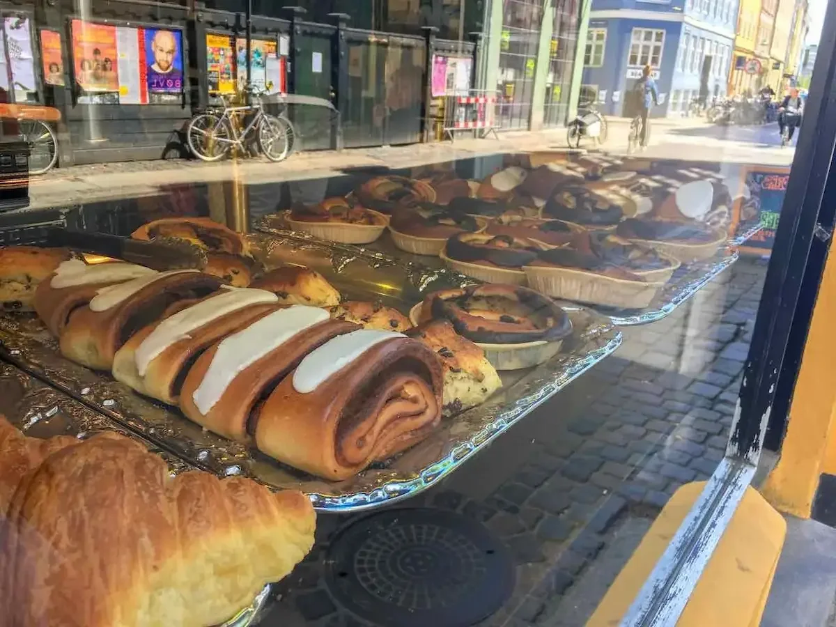 Sticky cinnamon roll from Sankt Peder's bakery in Copenhagen