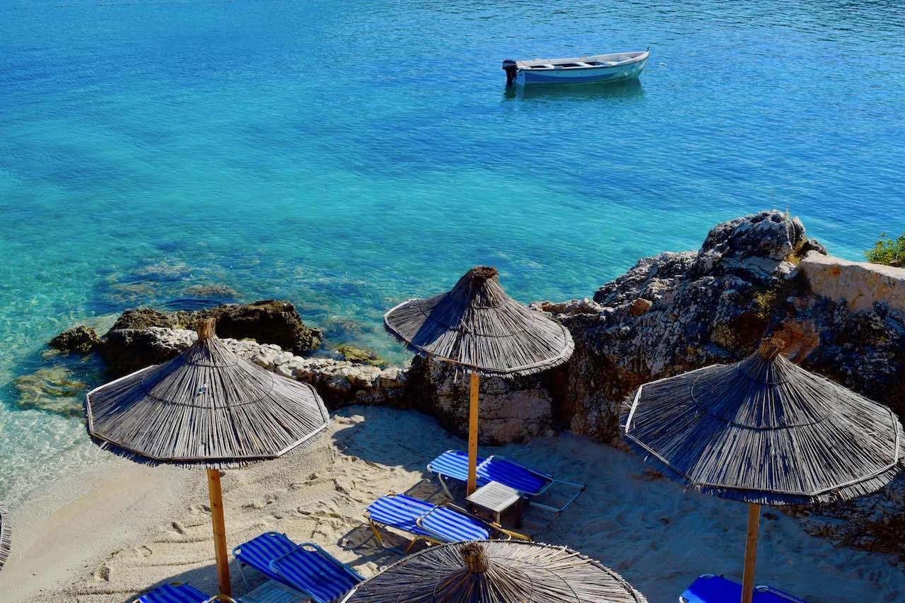 ksamil beach, albania