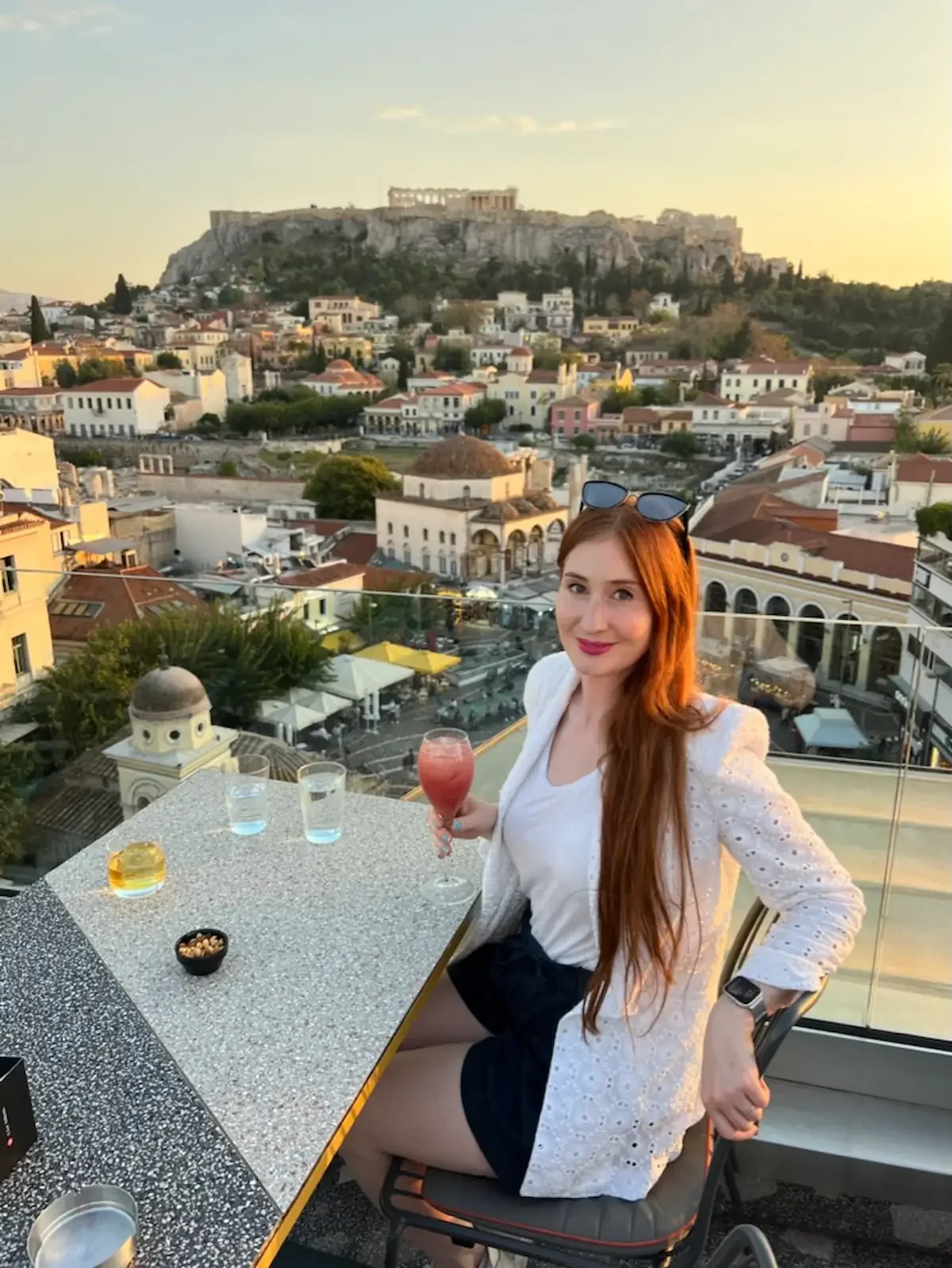 Amber at the A for Athens bar