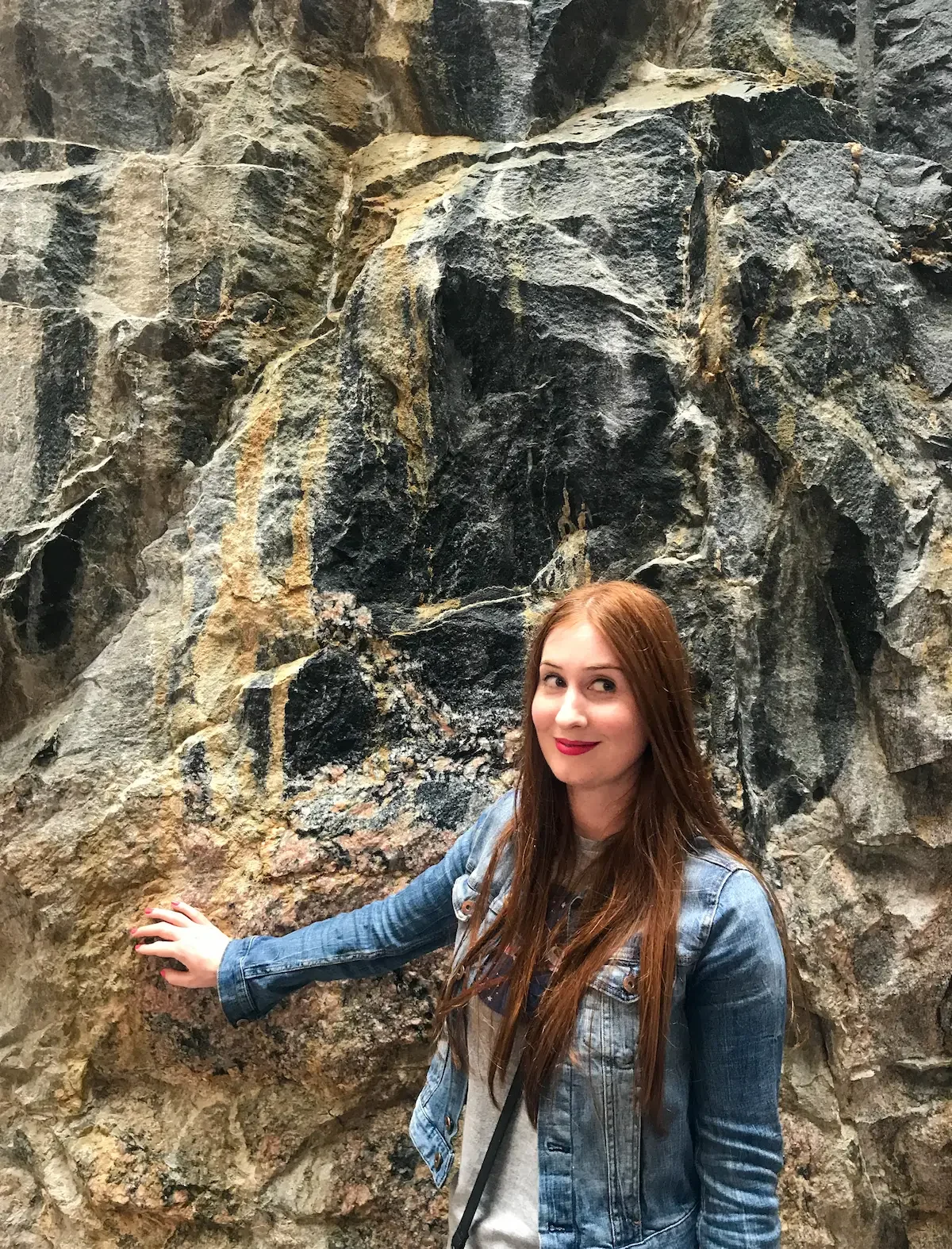 Amber at the Rock Church in Helsinki
