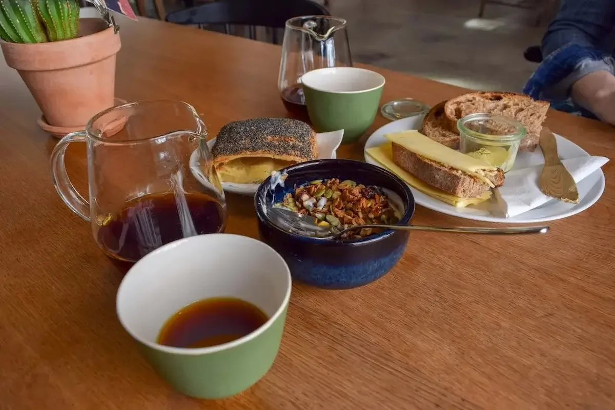 Coffee and pastry breakfast at Coffee Collective, Copenhagen